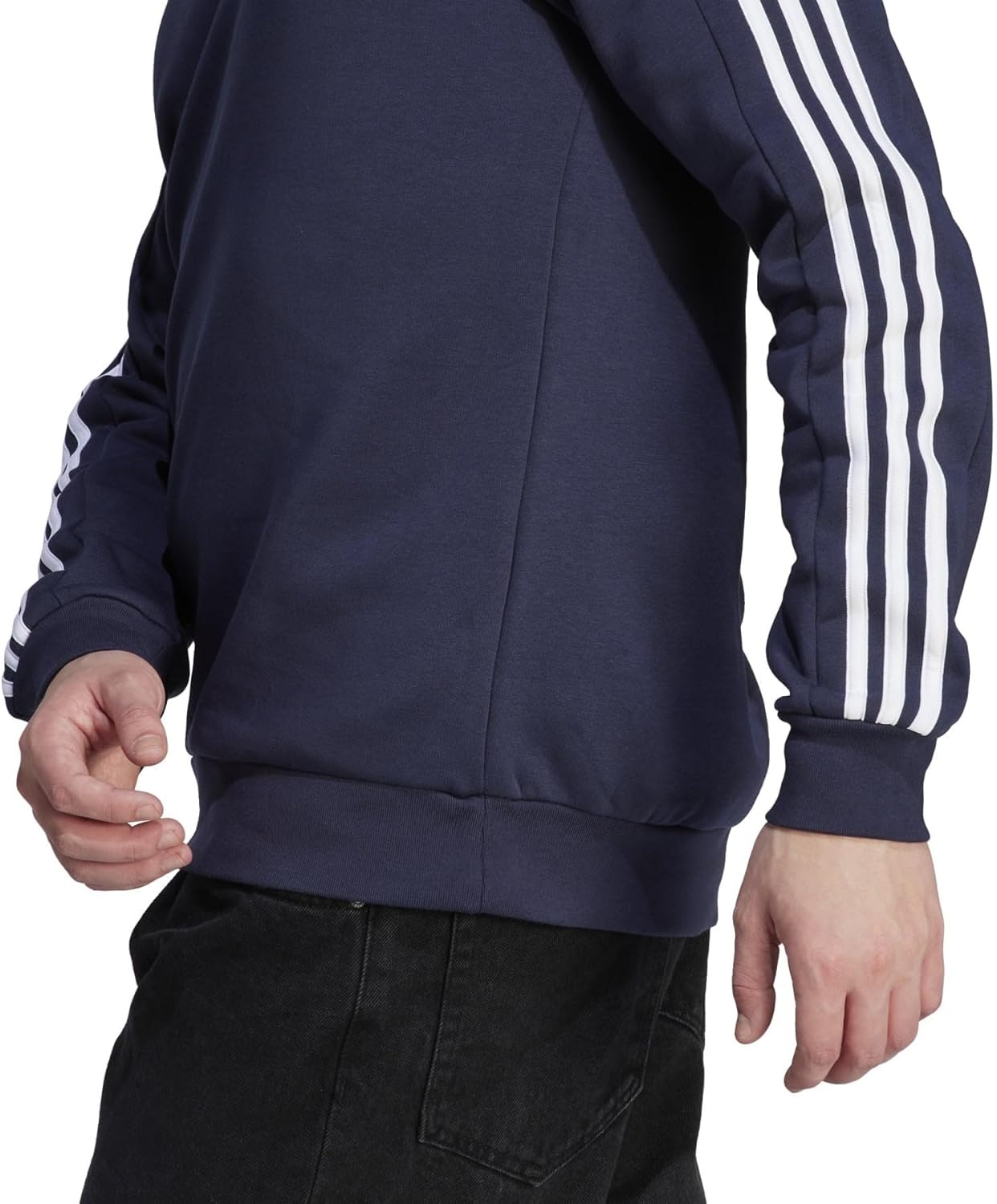 image:imageadidas Essentials Fleece 3Stripes SweatshirtLegend Ink