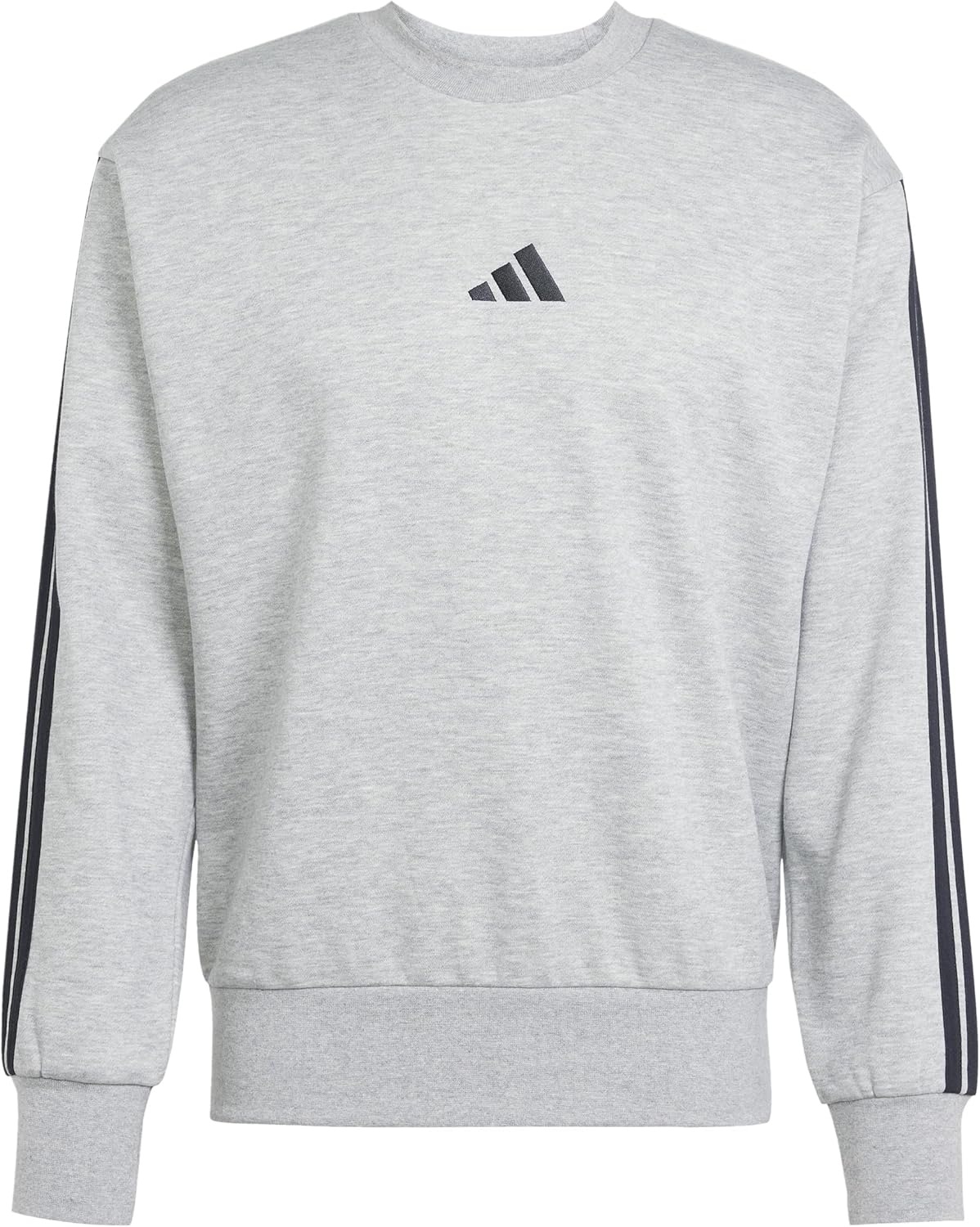 image:imageadidas Essentials Fleece 3Stripes SweatshirtMedium Grey Heather