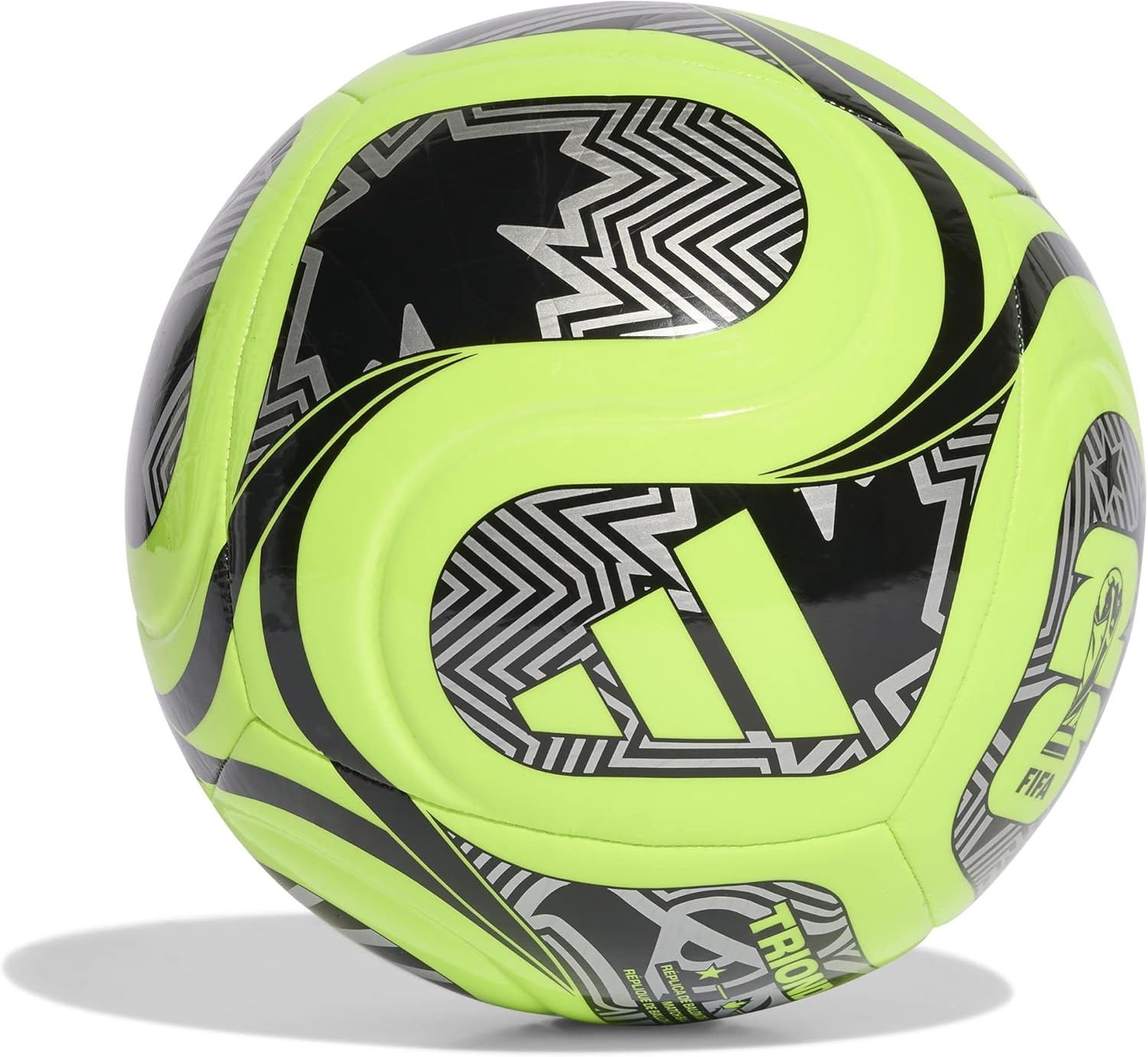 image:imageadidas FIFA World Cup 26 Trionda Host Nation League Soccer BallLucid LemonBlackSilver Metallic
