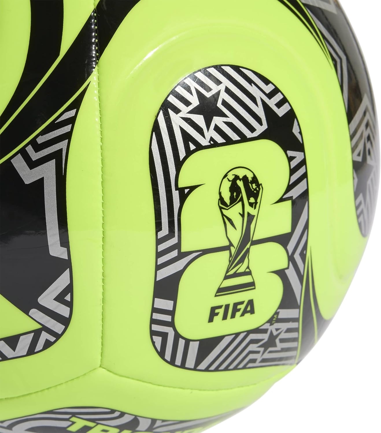 image:imageadidas FIFA World Cup 26 Trionda Host Nation League Soccer BallLucid LemonBlackSilver Metallic