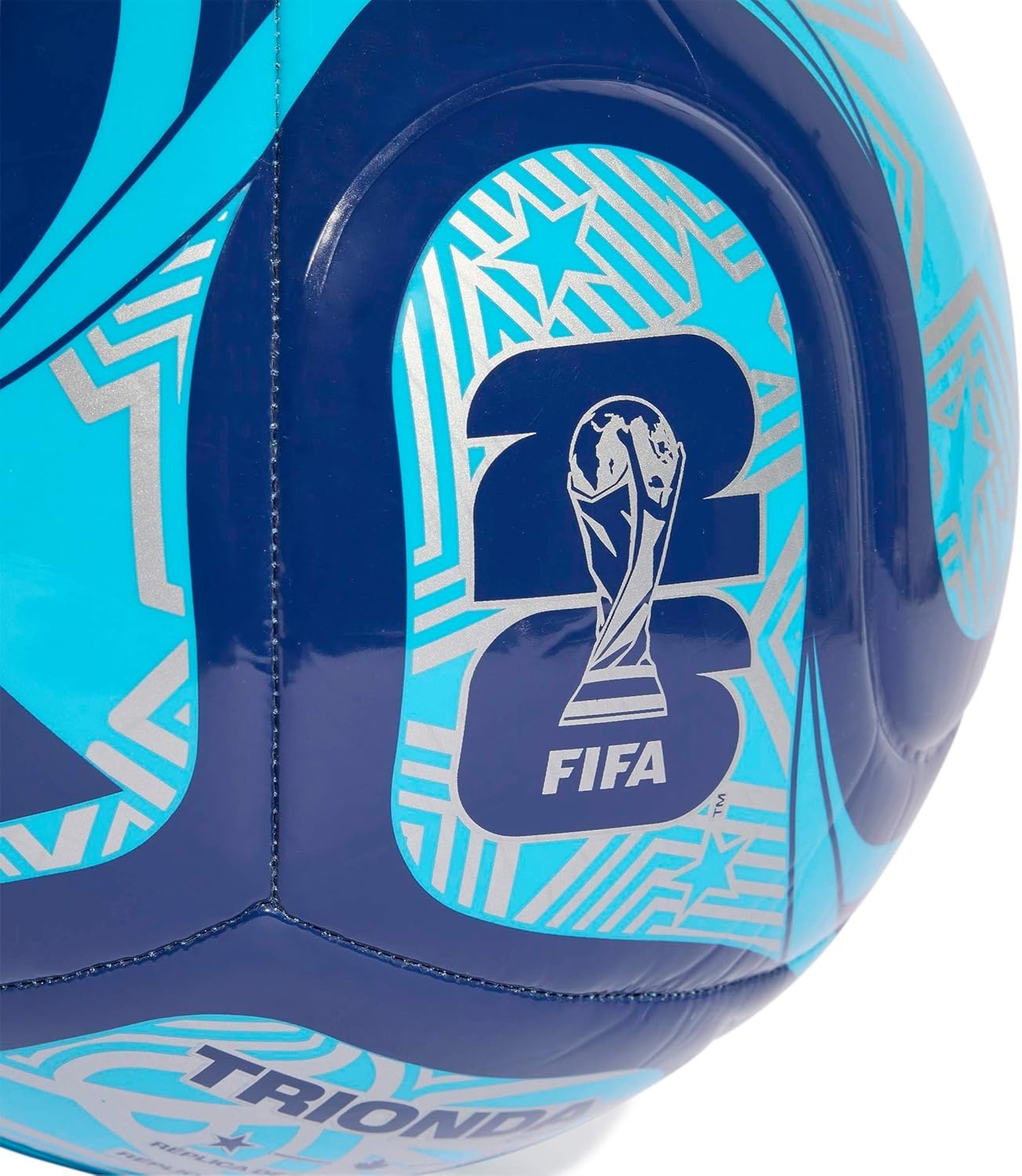 image:imageadidas FIFA World Cup 26 Trionda Host Nation League Soccer BallNight IndigoSemi Pink GlowSilver Metallic
