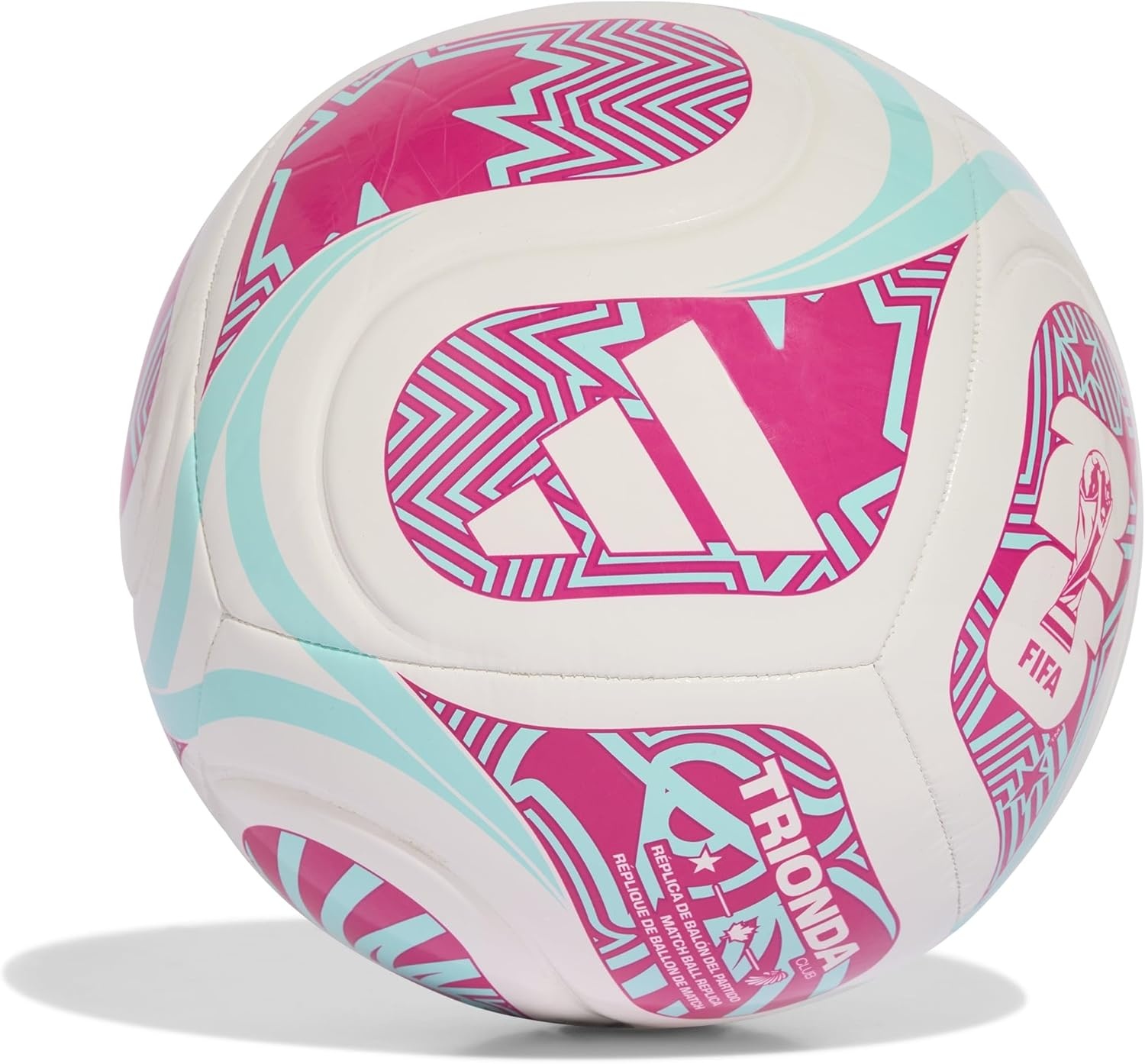image:imageadidas FIFA World Cup 26 Trionda Host Nation League Soccer BallWhiteFlash AquaShock Pink Club
