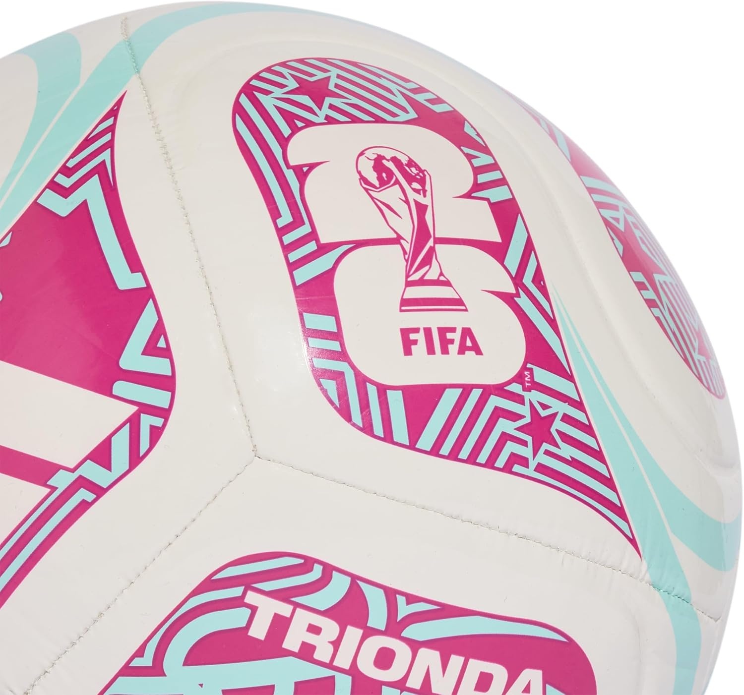 image:imageadidas FIFA World Cup 26 Trionda Host Nation League Soccer BallWhiteFlash AquaShock Pink Club