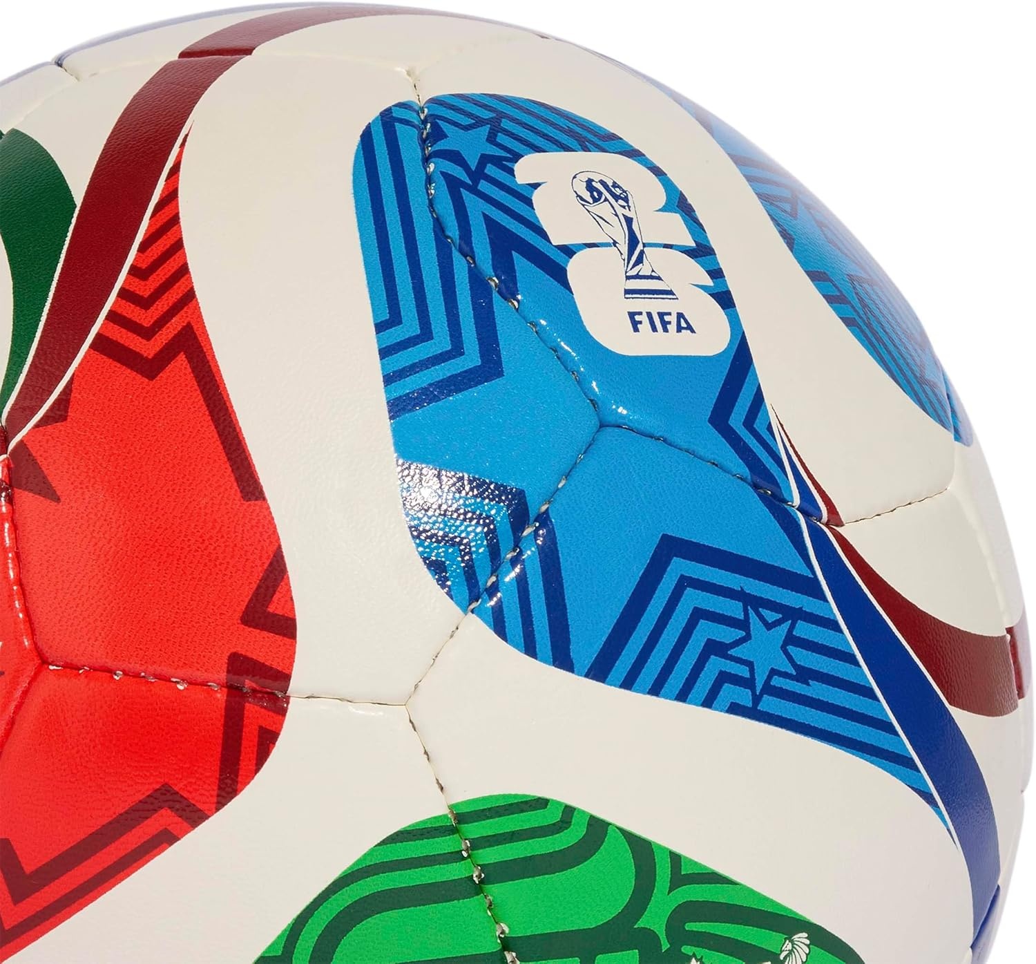 image:imageadidas FIFA World Cup 26 Trionda Host Nation League Soccer BallWhiteTeam Royal BlueSolar BluePower Red Training