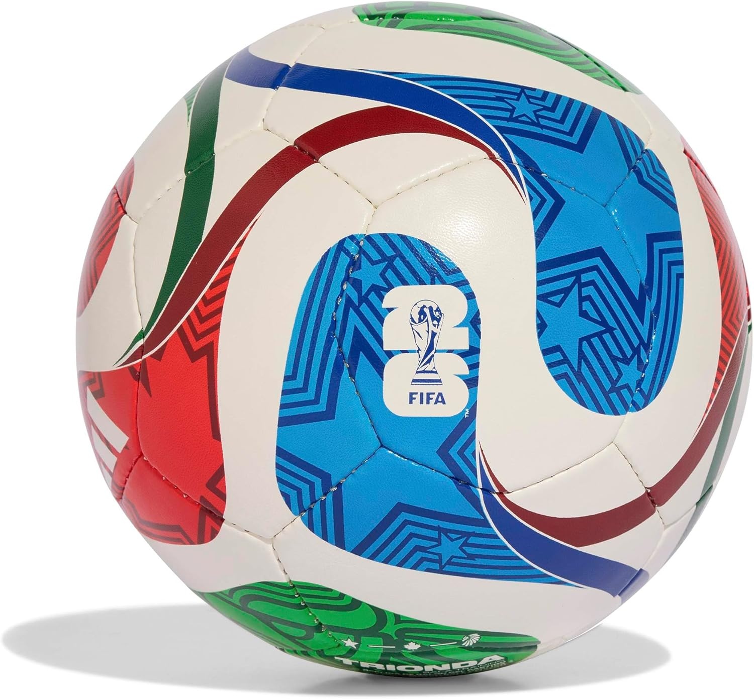 image:imageadidas FIFA World Cup 26 Trionda Host Nation League Soccer BallWhiteTeam Royal BlueSolar BluePower Red Training