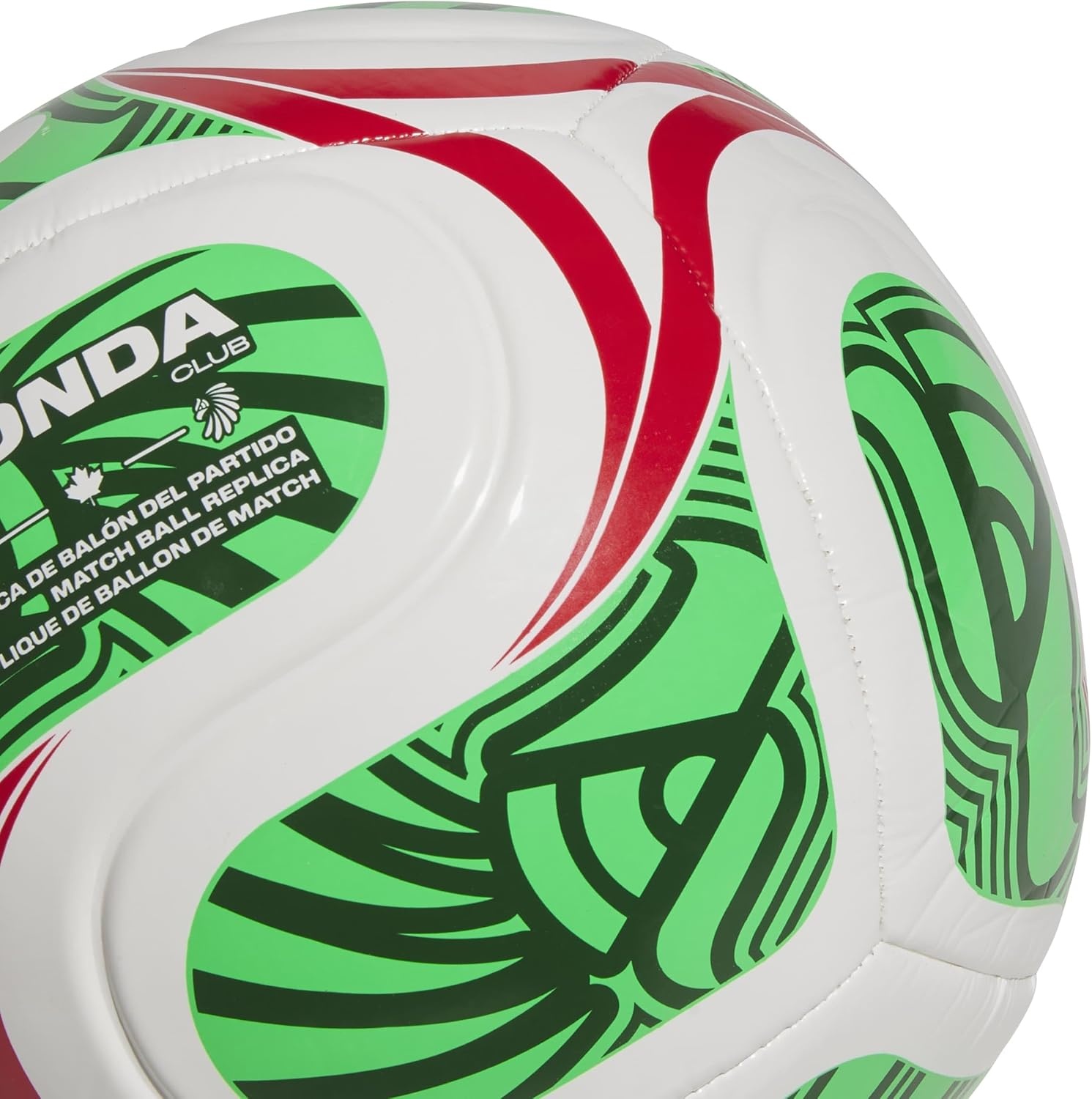image:imageadidas FIFA World Cup 26 Trionda Host Nation League Soccer BallWhiteVivid RedAmazon GreenFlash LimeMexico