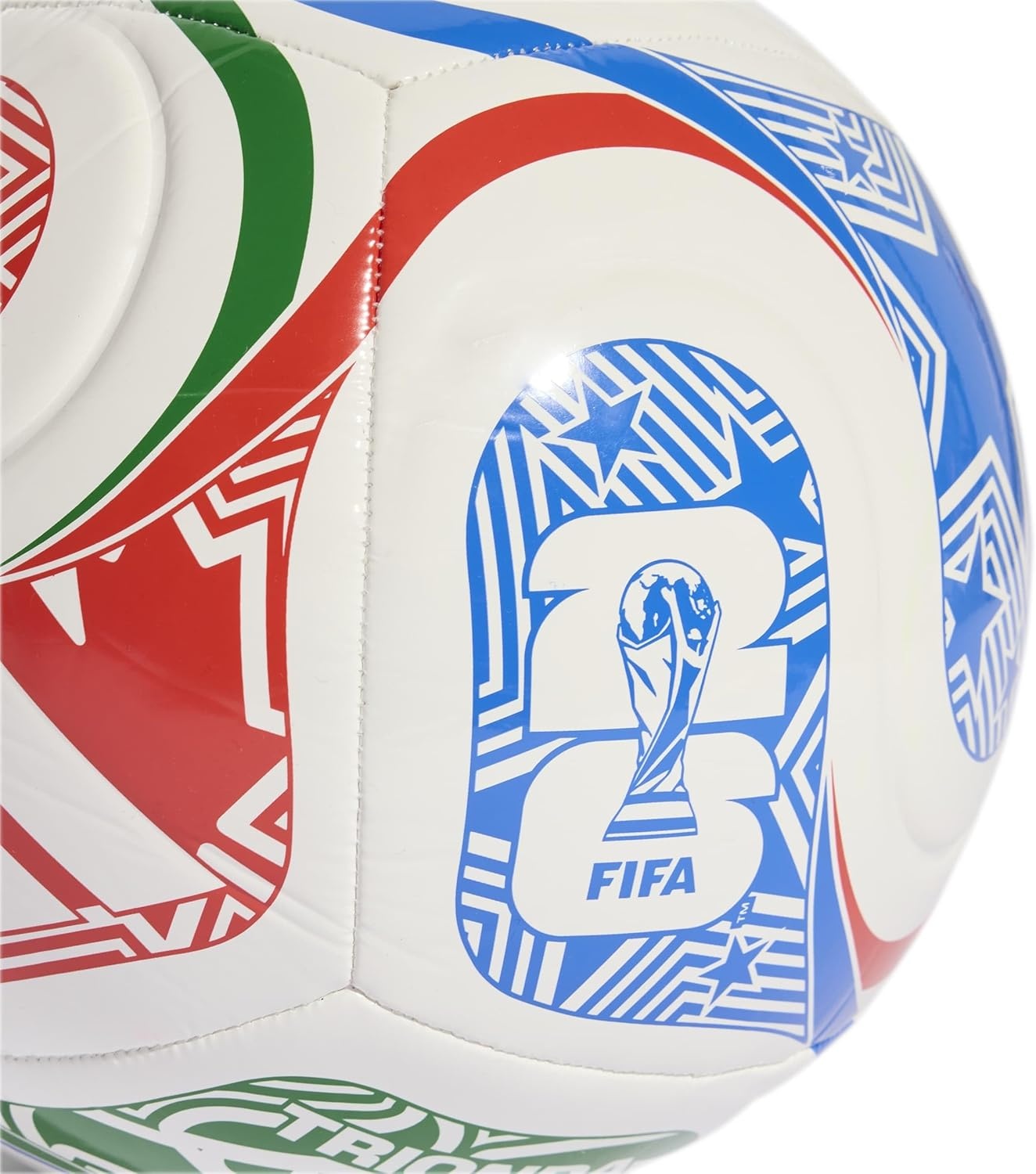 image:imageadidas FIFA World Cup 26 Trionda Host Nation League Soccer BallWhiteVivid RedGlory BlueGreen