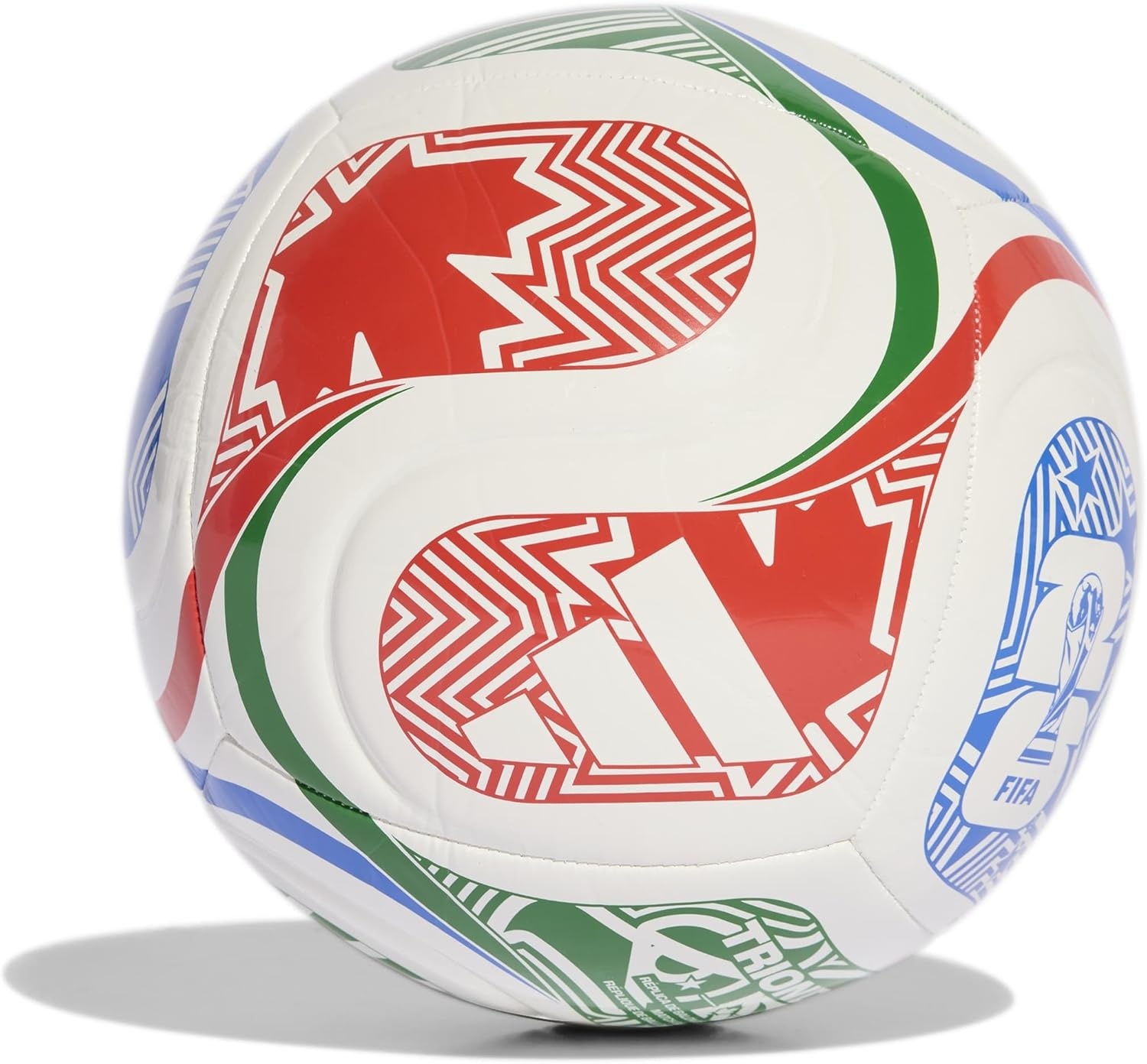 image:imageadidas FIFA World Cup 26 Trionda Host Nation League Soccer BallWhiteVivid RedGlory BlueGreen