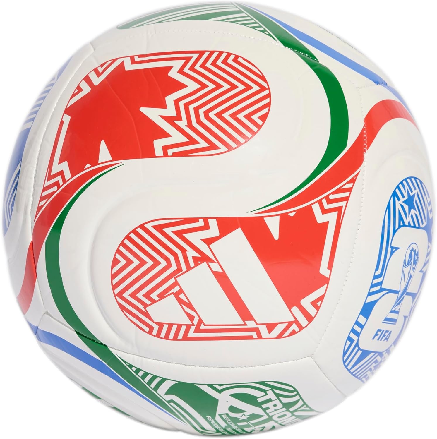 image:imageadidas FIFA World Cup 26 Trionda Host Nation League Soccer BallWhiteVivid RedGlory BlueGreen