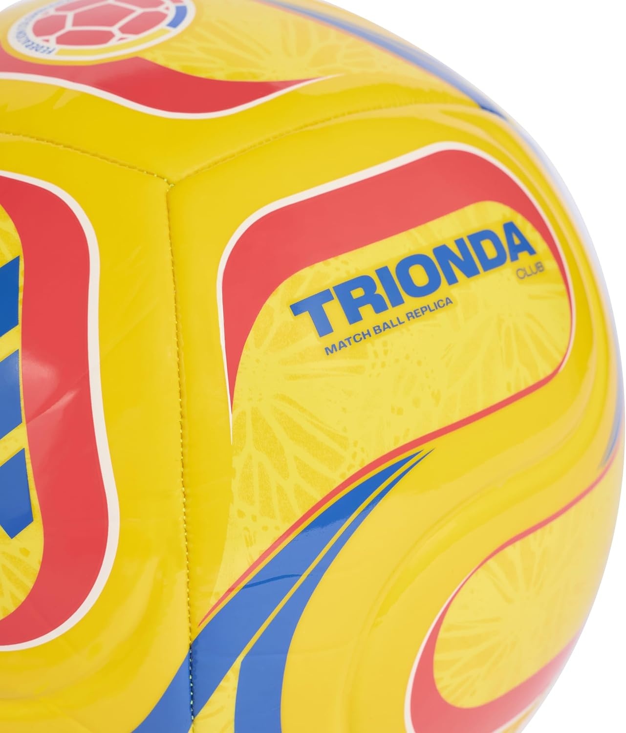 image:imageadidas FIFA World Cup 26 Trionda Host Nation League Soccer BallYellowSemi Lucid RedGlory BlueColombia