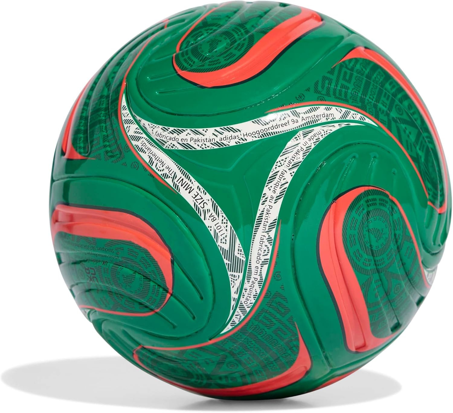 image:imageadidas FIFA World Cup 26 Trionda Mini Soccer BallBold GreenTeam Dark GreenAurora IvyMexico