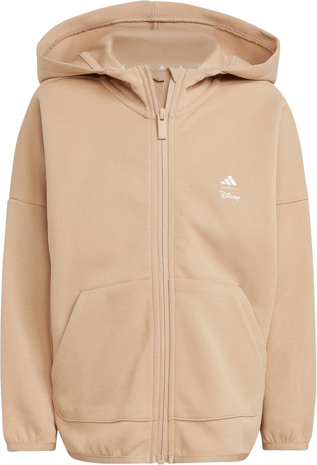 image:imageadidas Kids Disney Mickey Mouse Hooded Track TopWarm SandstoneOff White