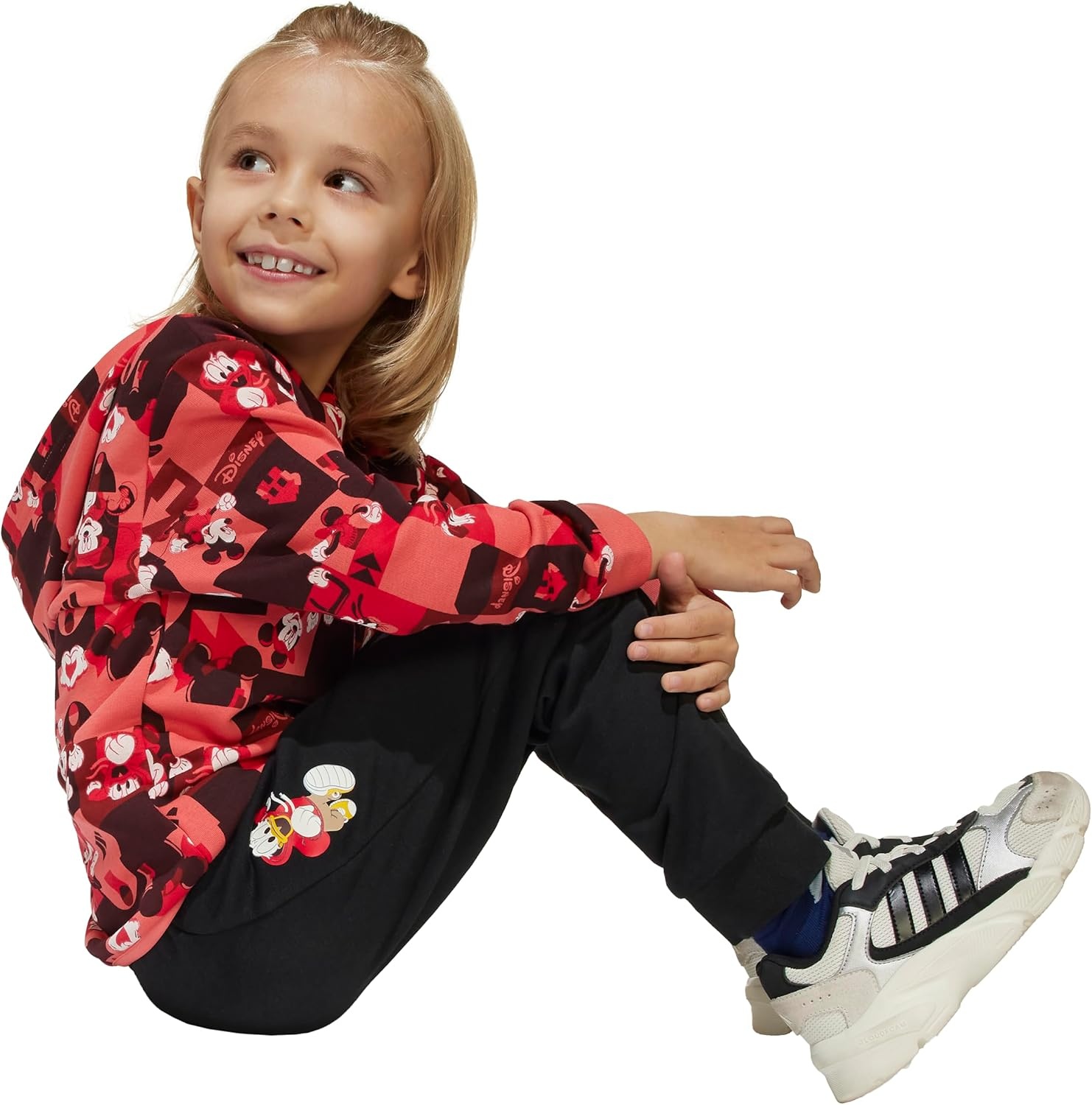 image:imageadidas Kids Disney Mickey Mouse Jogger SetPreloved ScarletMulticolor