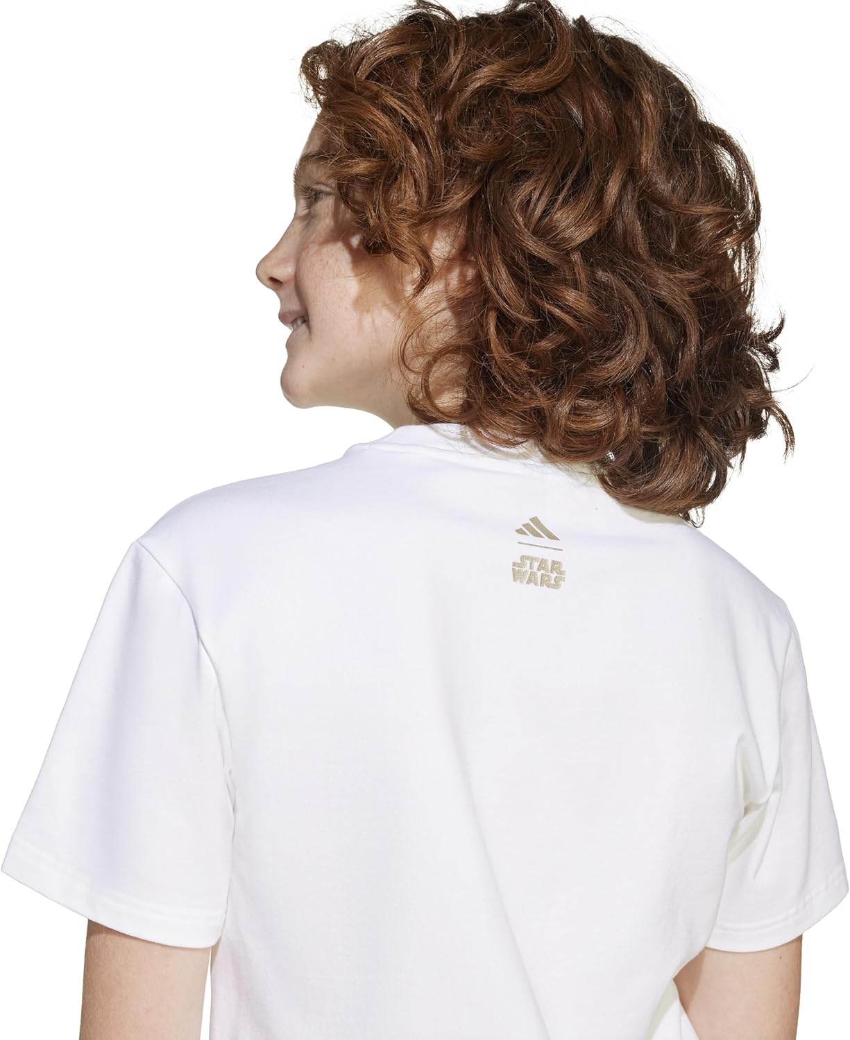 image:imageadidas Kids Star Wars Mandalorian Graphic TShirtWhiteCyber Metallic