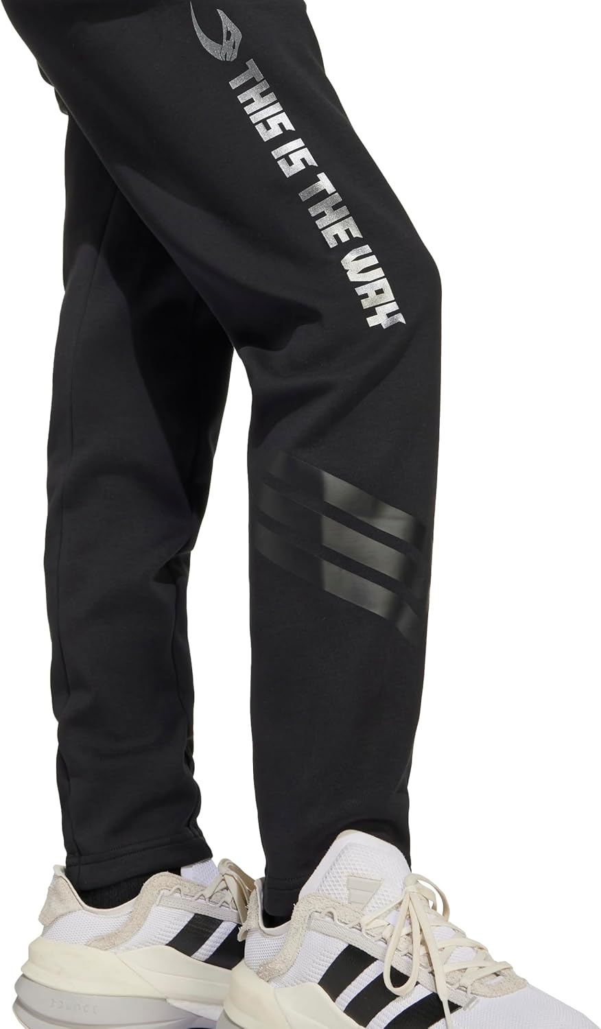 image:imageadidas Kids Star Wars Mandalorian PantsBlackIron Metallic