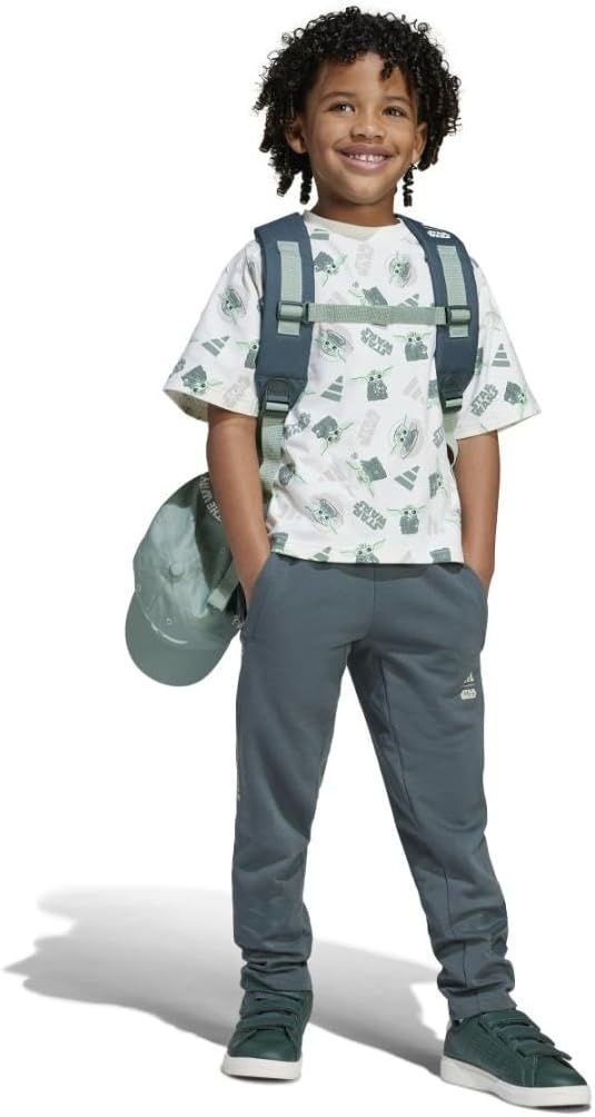 image:imageadidas Kids Star Wars Mandalorian TShirtOff WhiteMulticolor