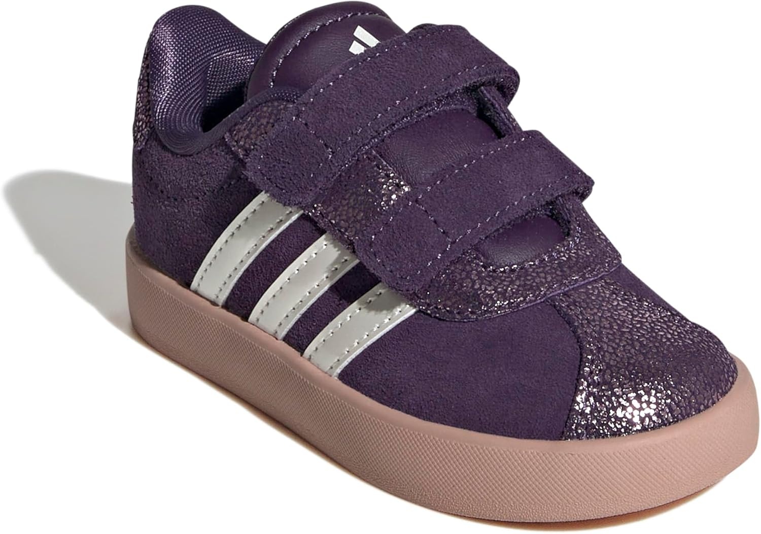 image:imageadidas Kids VL Court 30 SneakersAurora PlumZero MetallicPink Gum