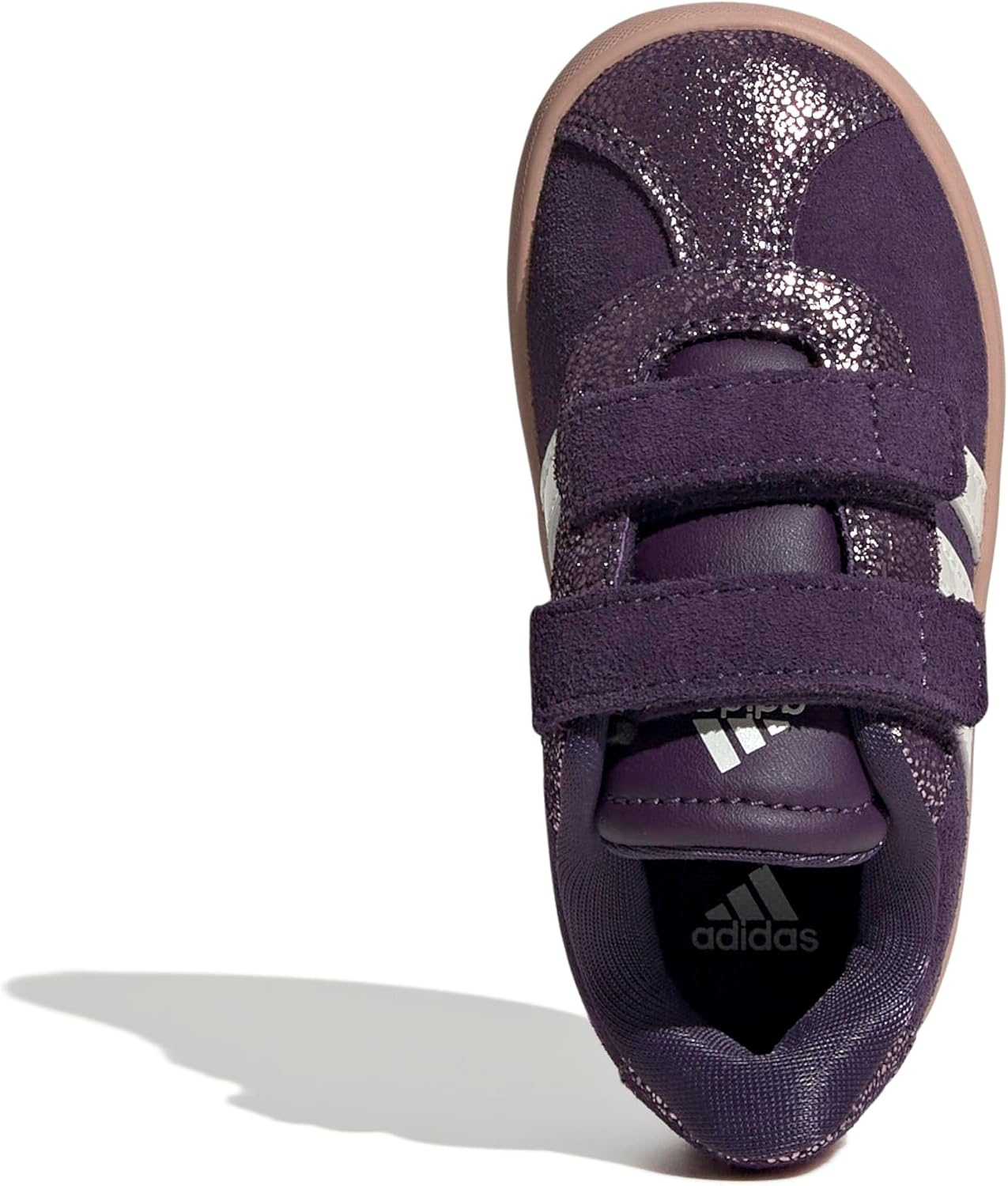 image:imageadidas Kids VL Court 30 SneakersAurora PlumZero MetallicPink Gum