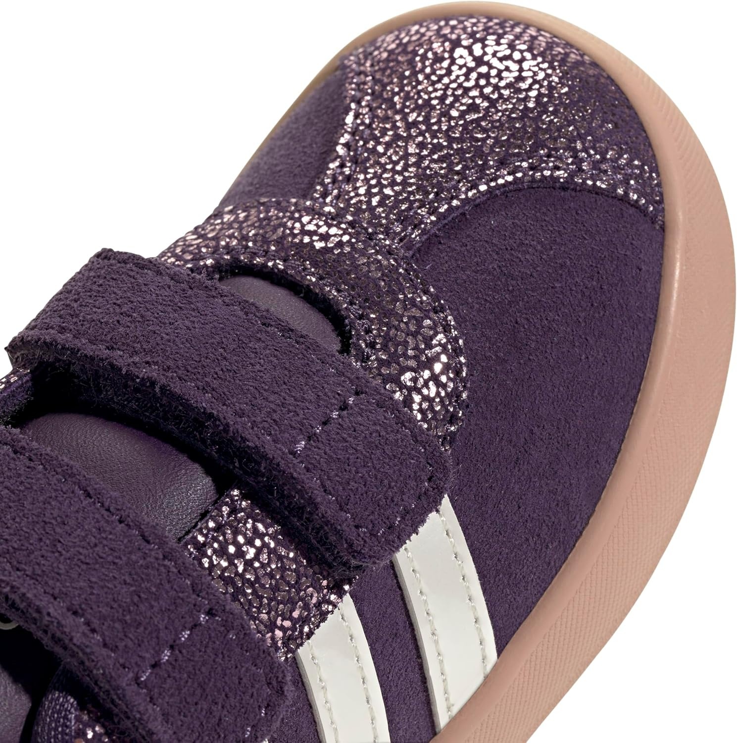 image:imageadidas Kids VL Court 30 SneakersAurora PlumZero MetallicPink Gum