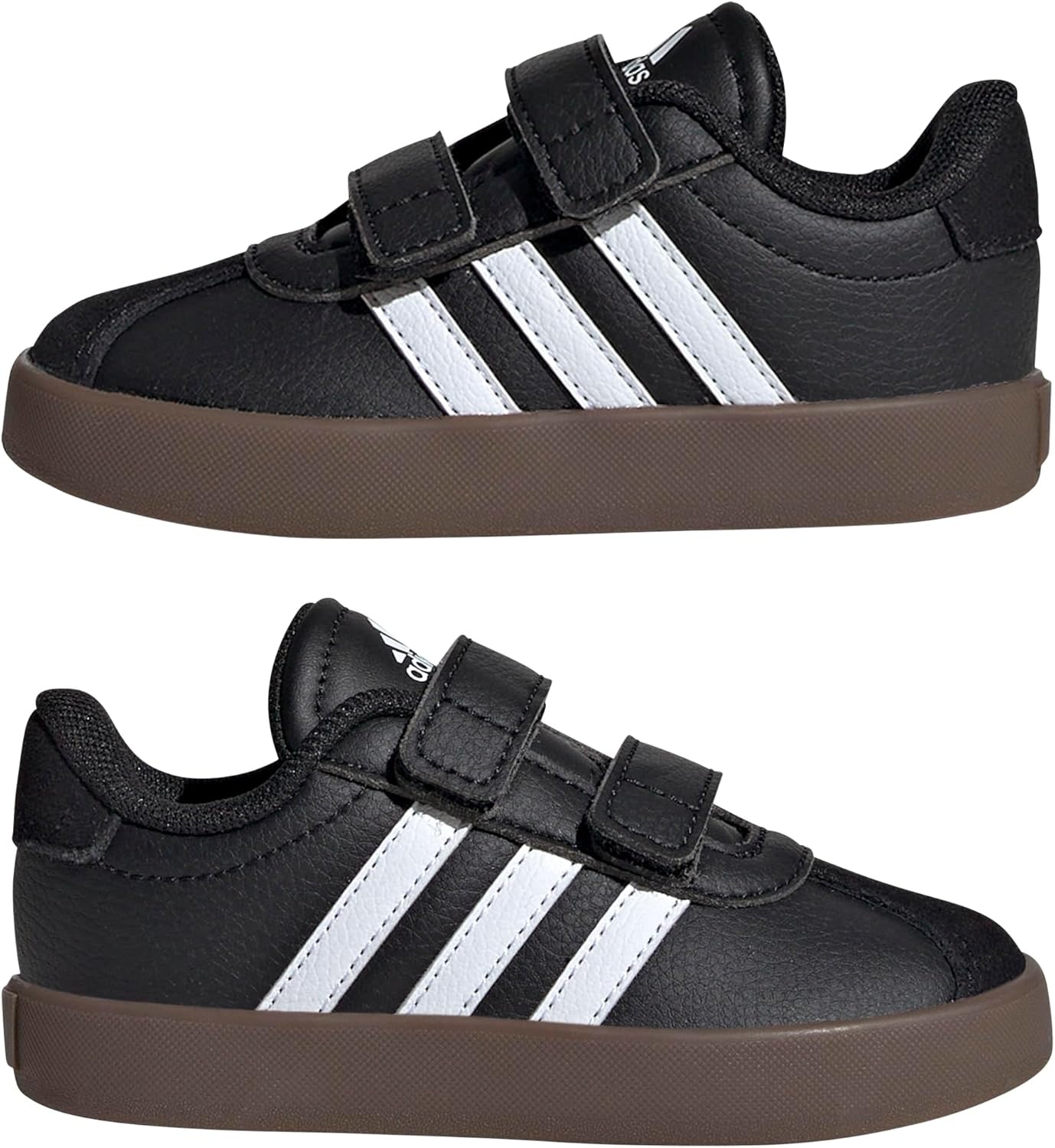 image:imageadidas Kids VL Court 30 SneakersBlackWhiteGum