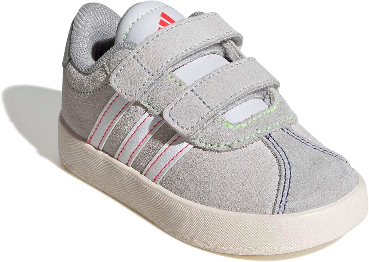 image:imageadidas Kids VL Court 30 SneakersDash GreyWhiteLime Burst
