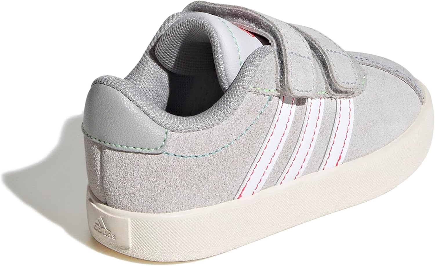 image:imageadidas Kids VL Court 30 SneakersDash GreyWhiteLime Burst