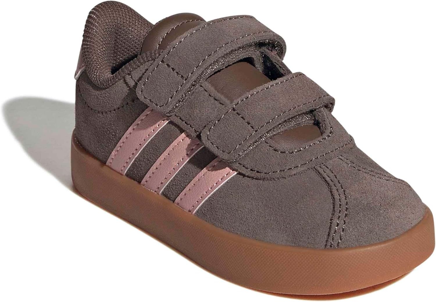 image:imageadidas Kids VL Court 30 SneakersEarth StrataSemi Frozen TurboAmber Gum