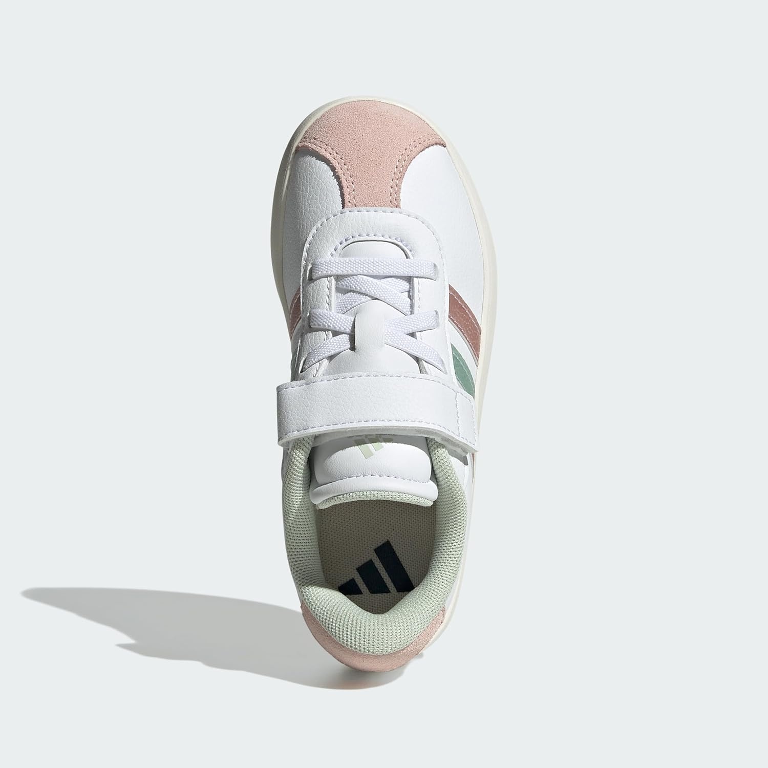 image:imageadidas Kids VL Court 30 SneakersFtwr White Linen Green Met Sandy Pink Met