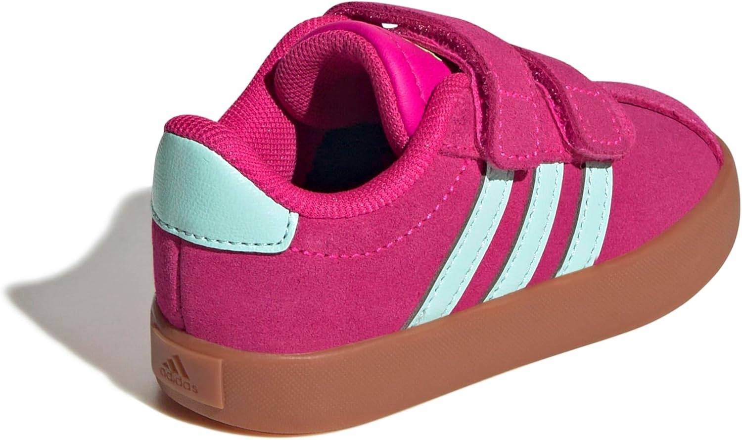image:imageadidas Kids VL Court 30 SneakersShock PinkSemi Flash AquaLucid Lemon