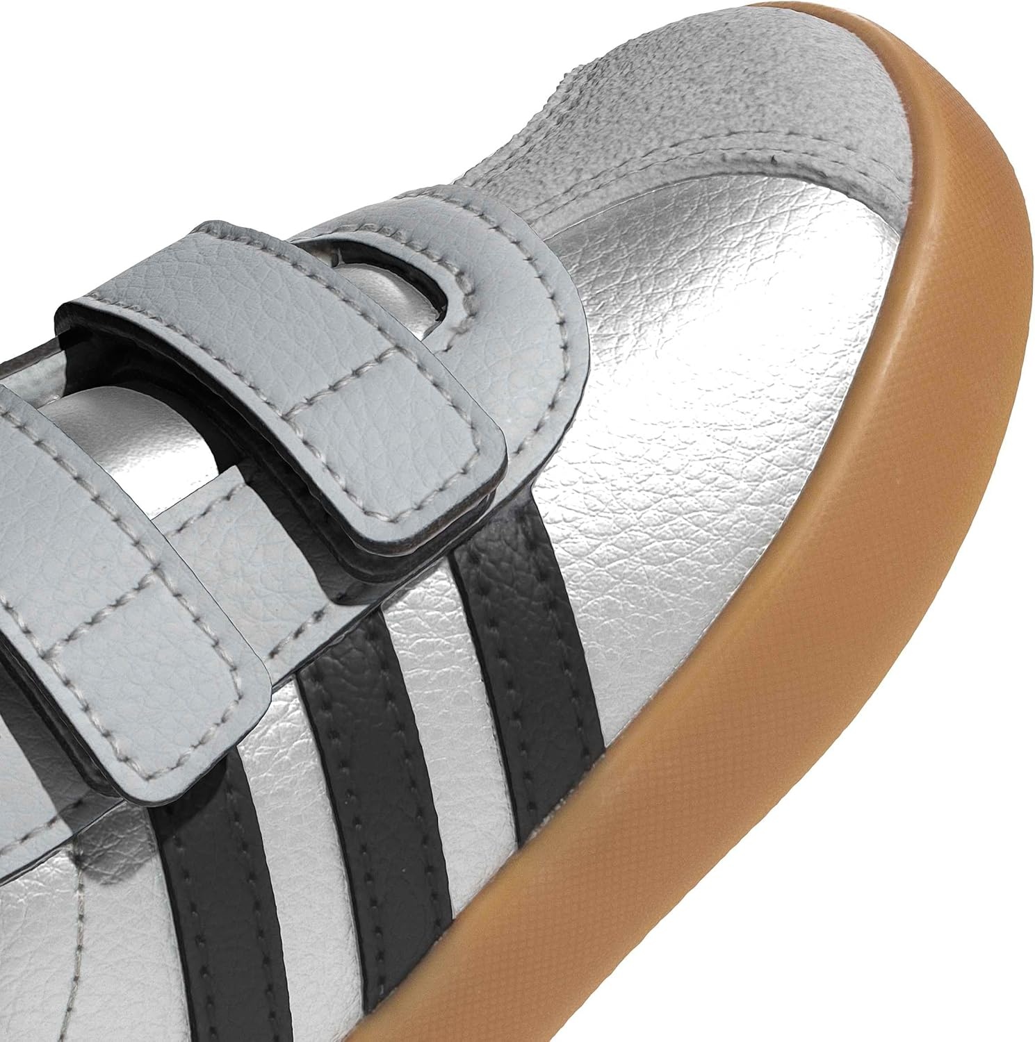 image:imageadidas Kids VL Court 30 SneakersSilver MetallicBlackLgh Solid Grey