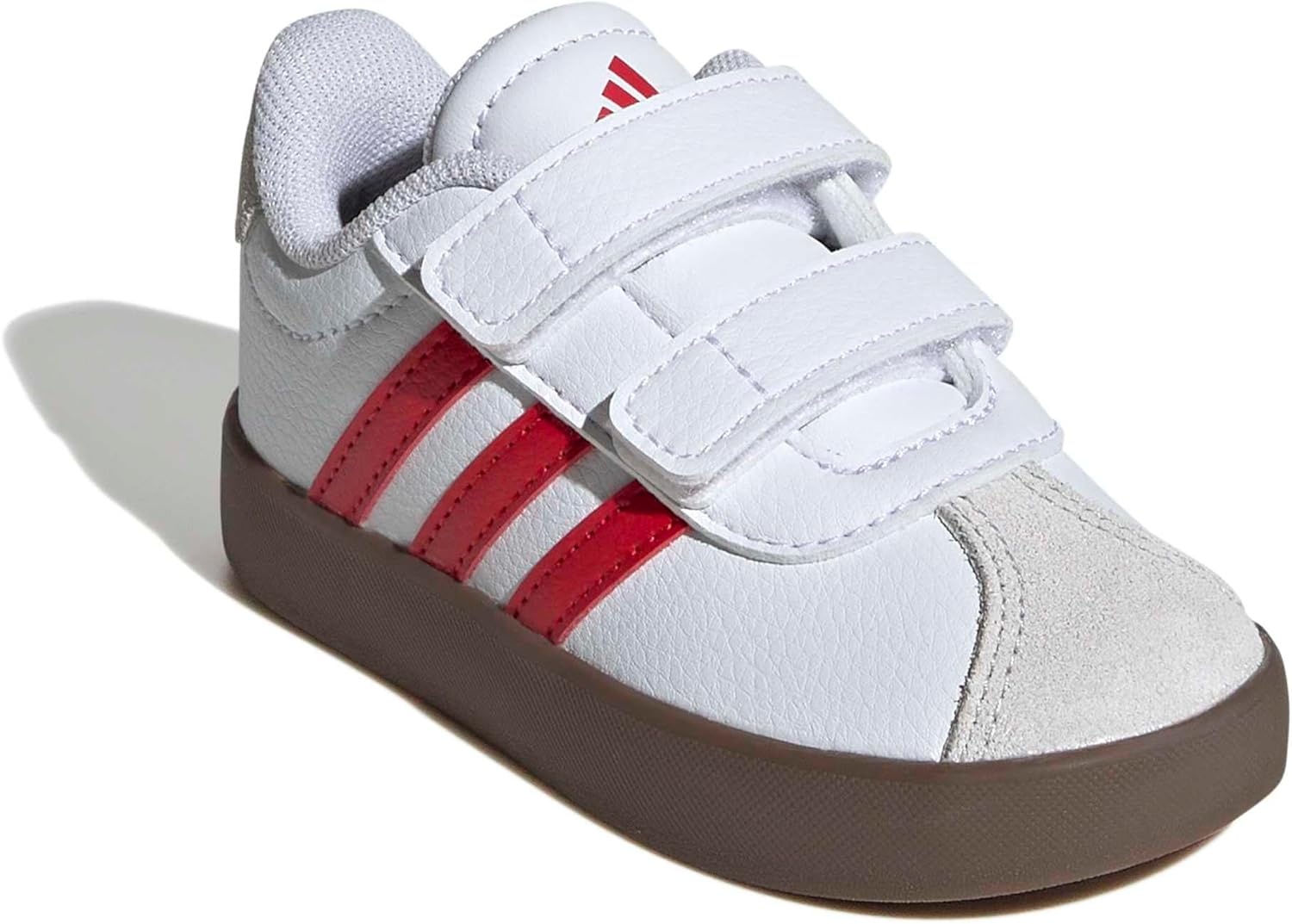 image:imageadidas Kids VL Court 30 SneakersWhiteBetter ScarletGrey