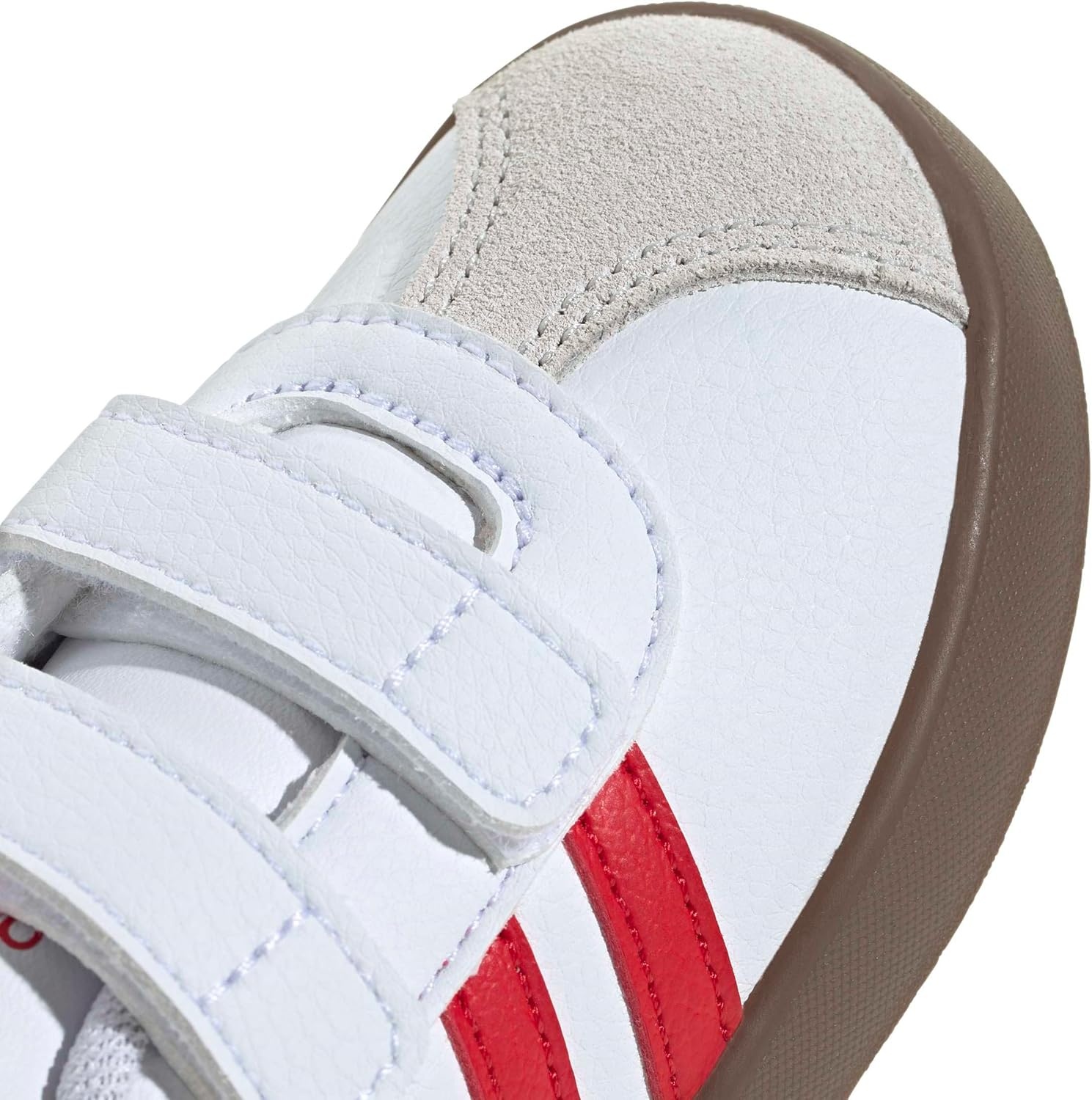 image:imageadidas Kids VL Court 30 SneakersWhiteBetter ScarletGrey