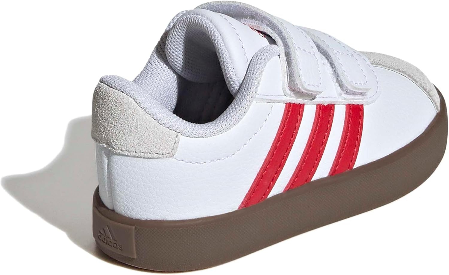 image:imageadidas Kids VL Court 30 SneakersWhiteBetter ScarletGrey