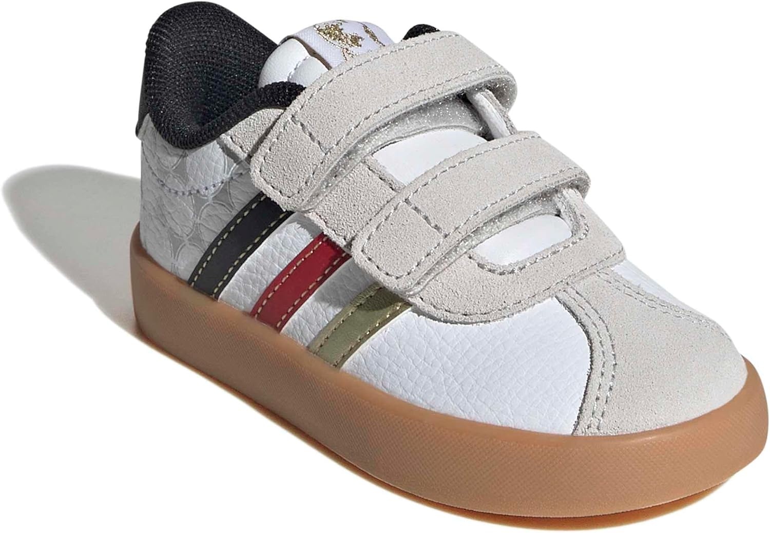 image:imageadidas Kids VL Court 30 SneakersWhiteBlackGold Metallic