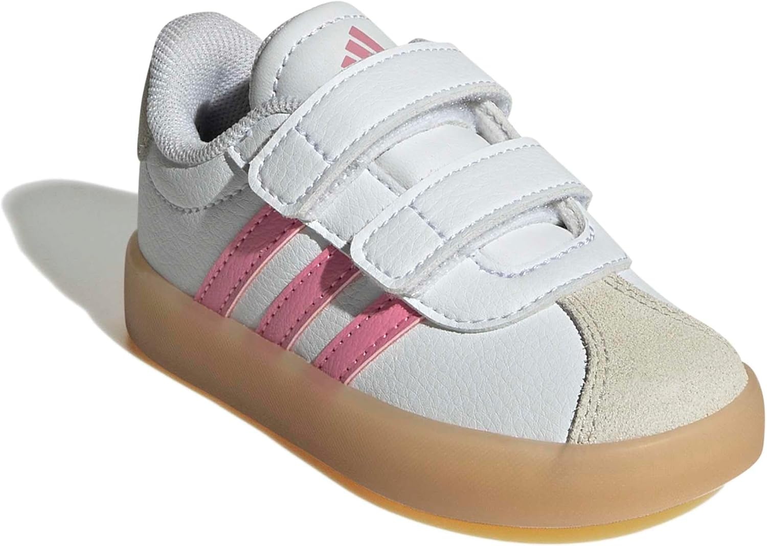 image:imageadidas Kids VL Court 30 SneakersWhiteBliss PinkAlumina