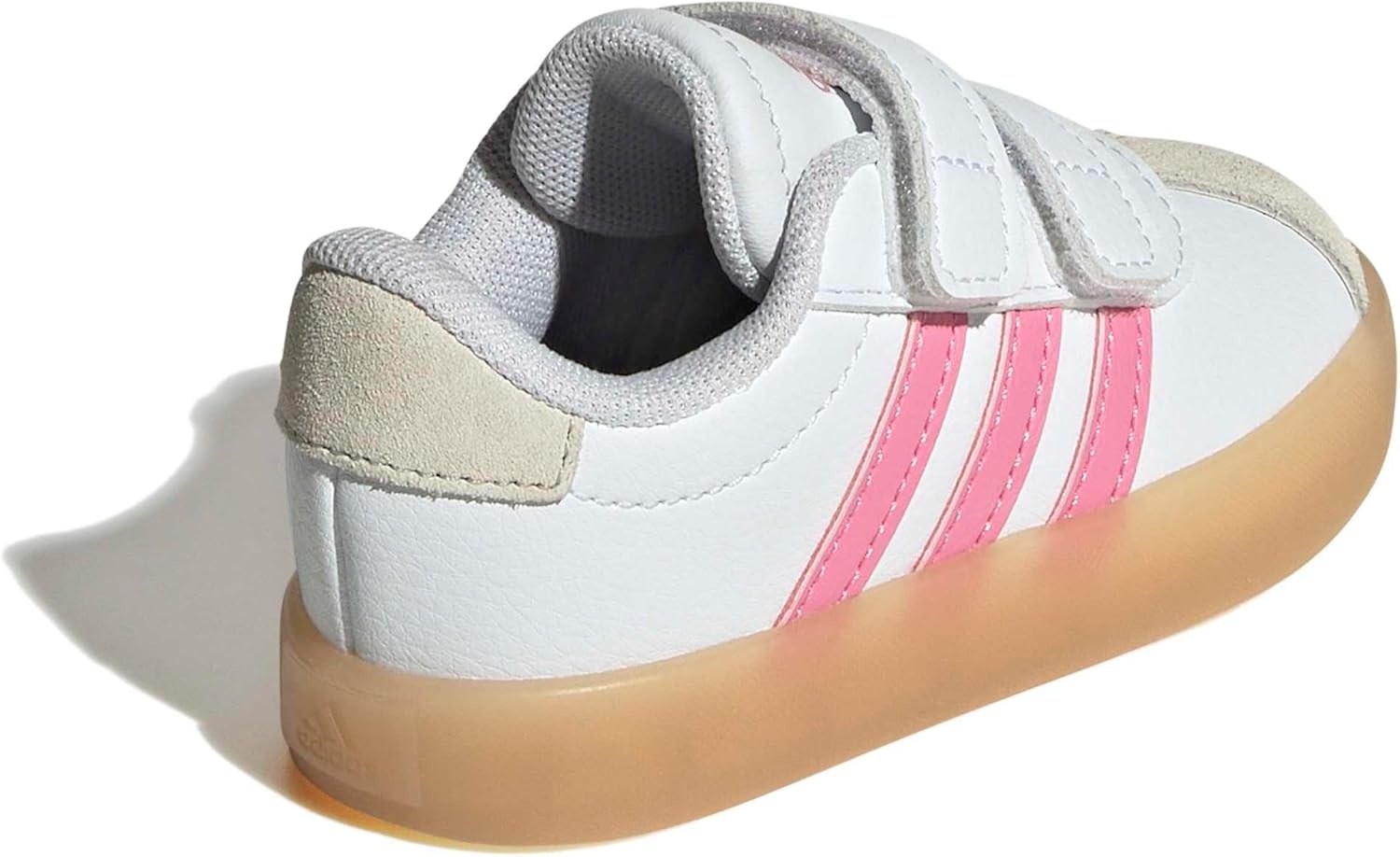 image:imageadidas Kids VL Court 30 SneakersWhiteBliss PinkAlumina