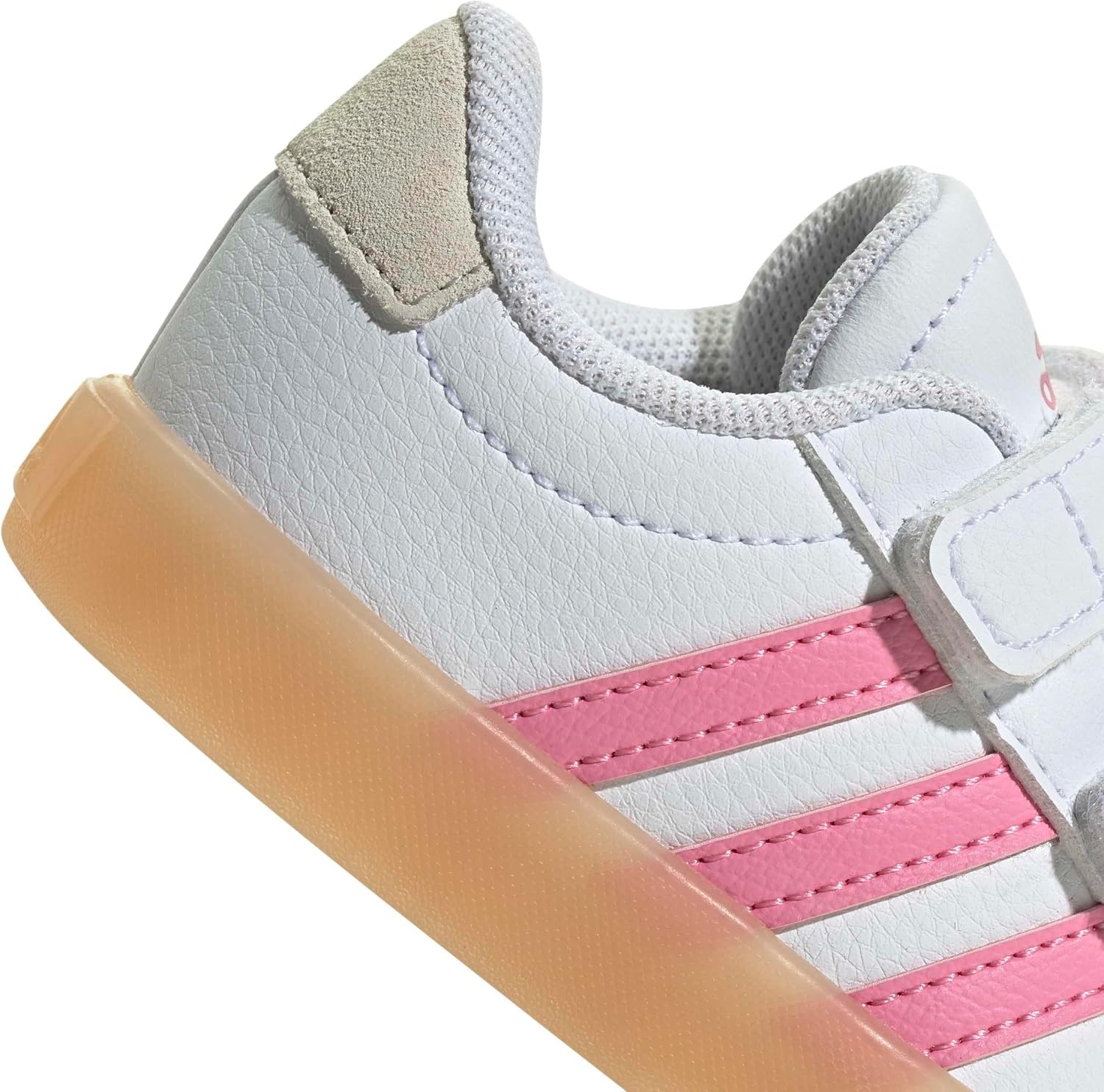image:imageadidas Kids VL Court 30 SneakersWhiteBliss PinkAlumina