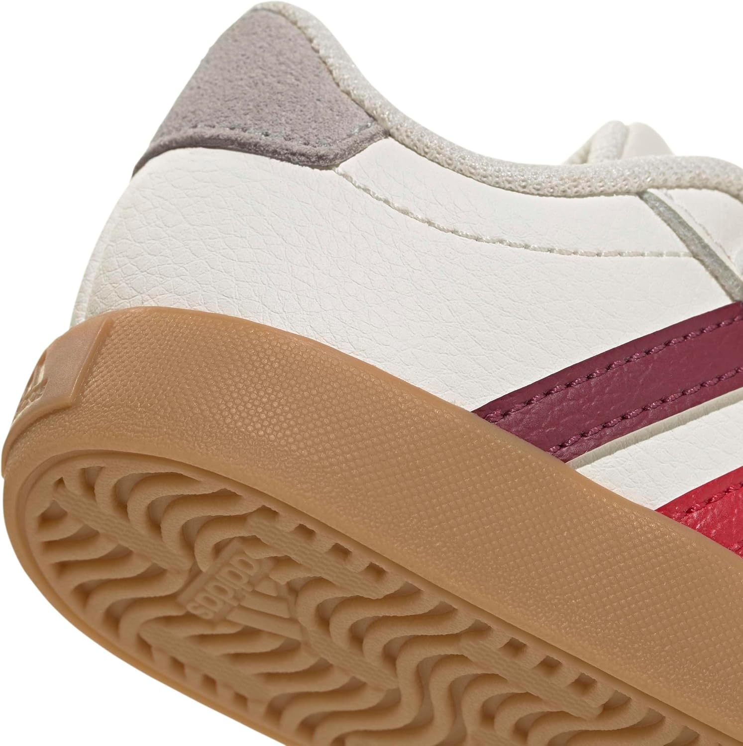 image:imageadidas Kids VL Court 30 SneakersWhiteCollegiate BurgundyWonder Alumina