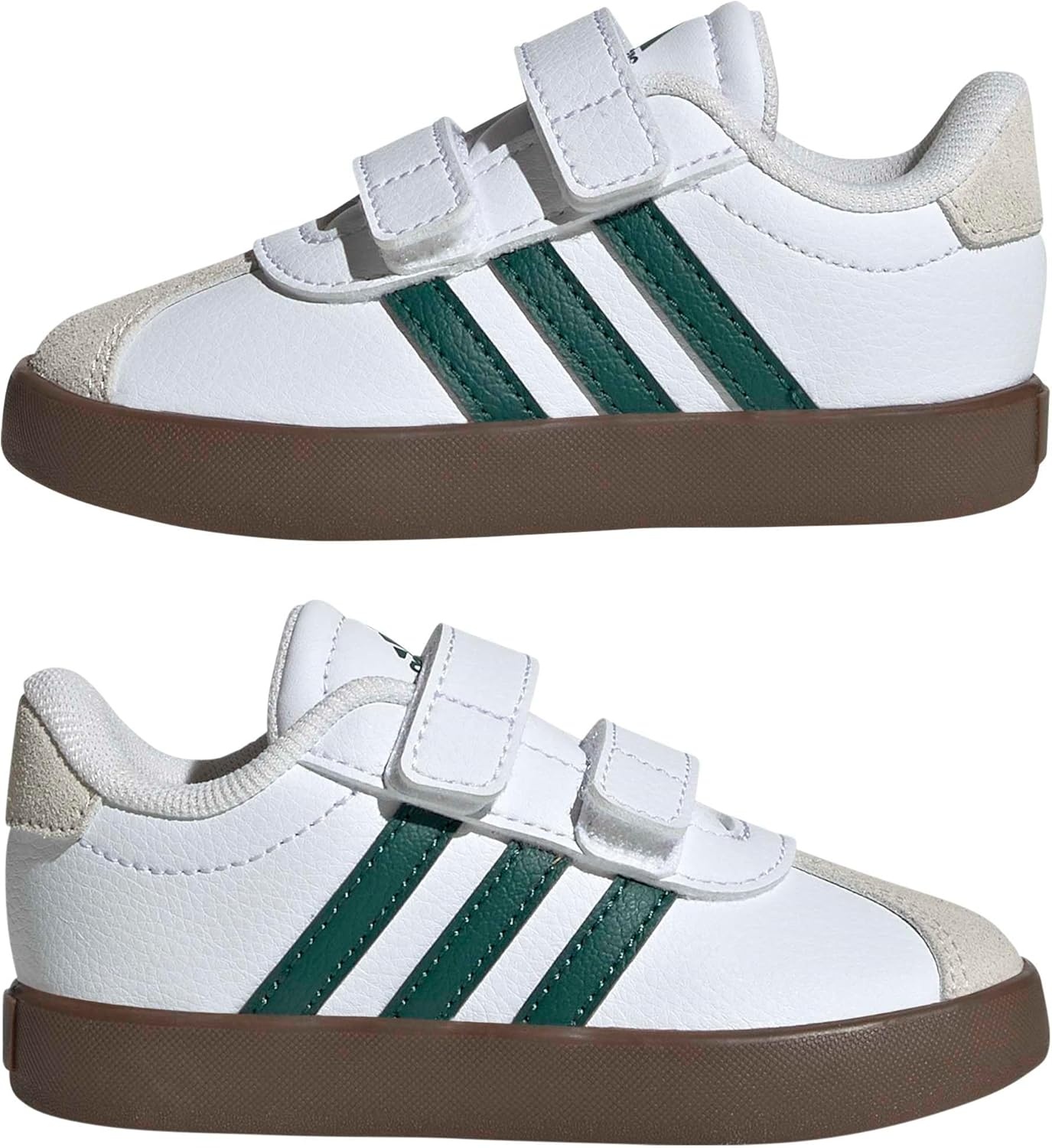 image:imageadidas Kids VL Court 30 SneakersWhiteCollegiate GreenGum