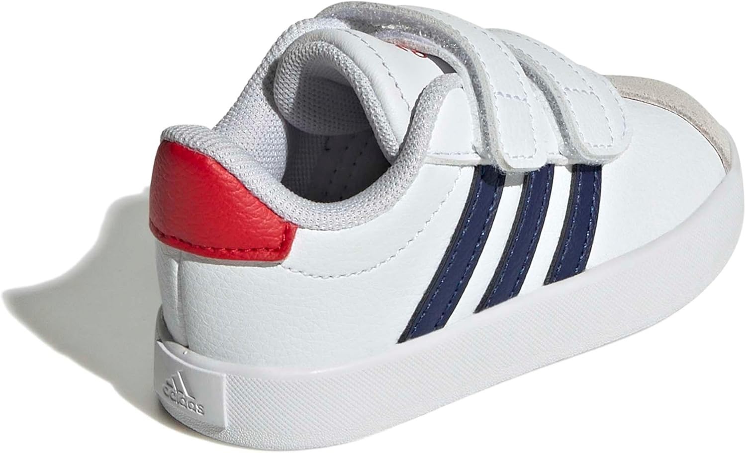 image:imageadidas Kids VL Court 30 SneakersWhiteDark BlueBetter Scarlet