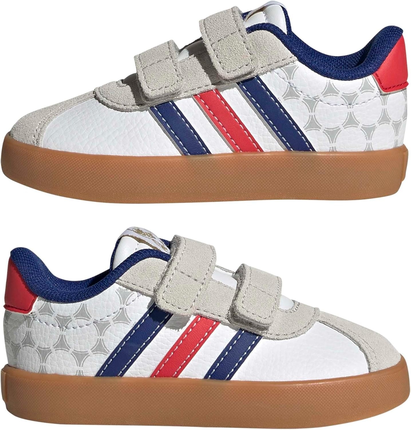 image:imageadidas Kids VL Court 30 SneakersWhitePure RubyMystery Ink