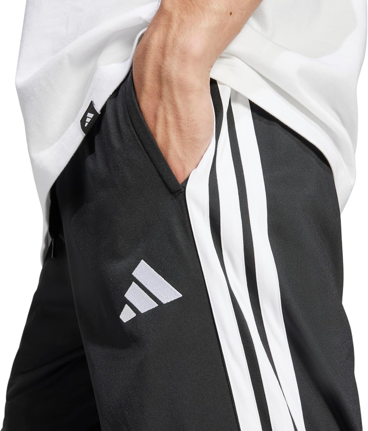 image:imageadidas Mens 3Stripes Tricot Open Hem Track PantsBlack