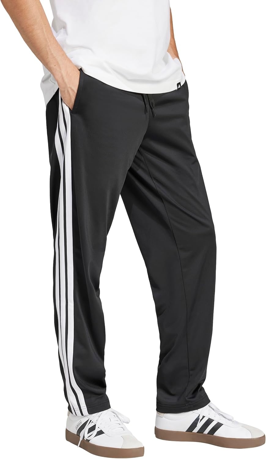 image:imageadidas Mens 3Stripes Tricot Open Hem Track PantsBlack