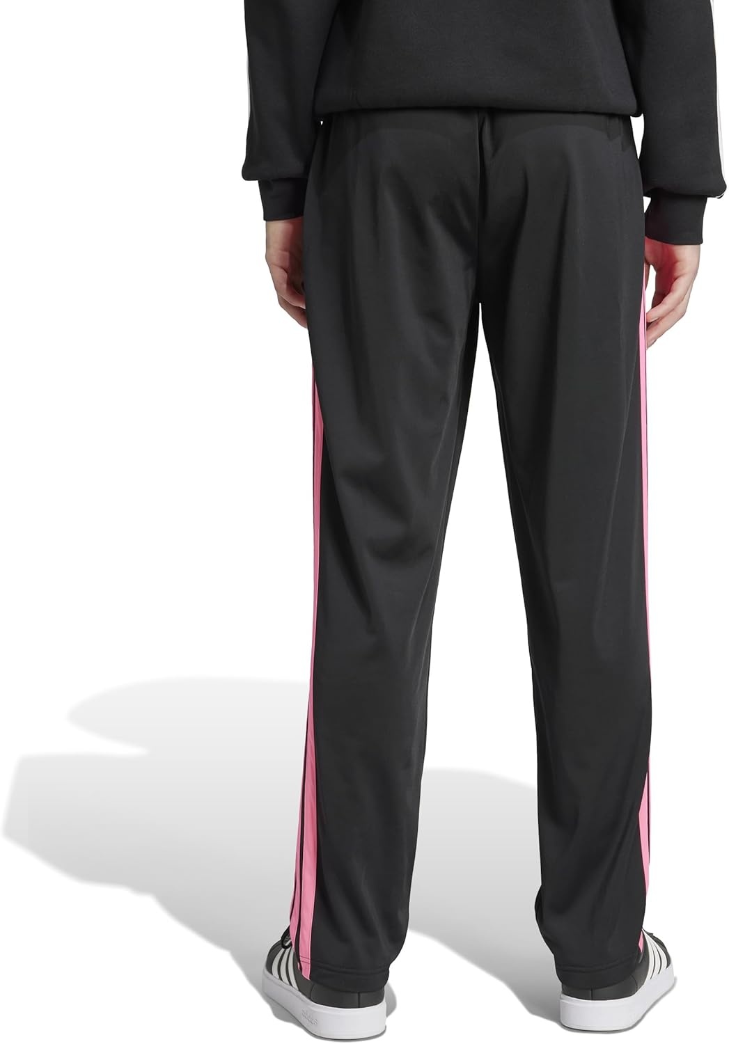 image:imageadidas Mens 3Stripes Tricot Open Hem Track PantsBlackLucid Pink