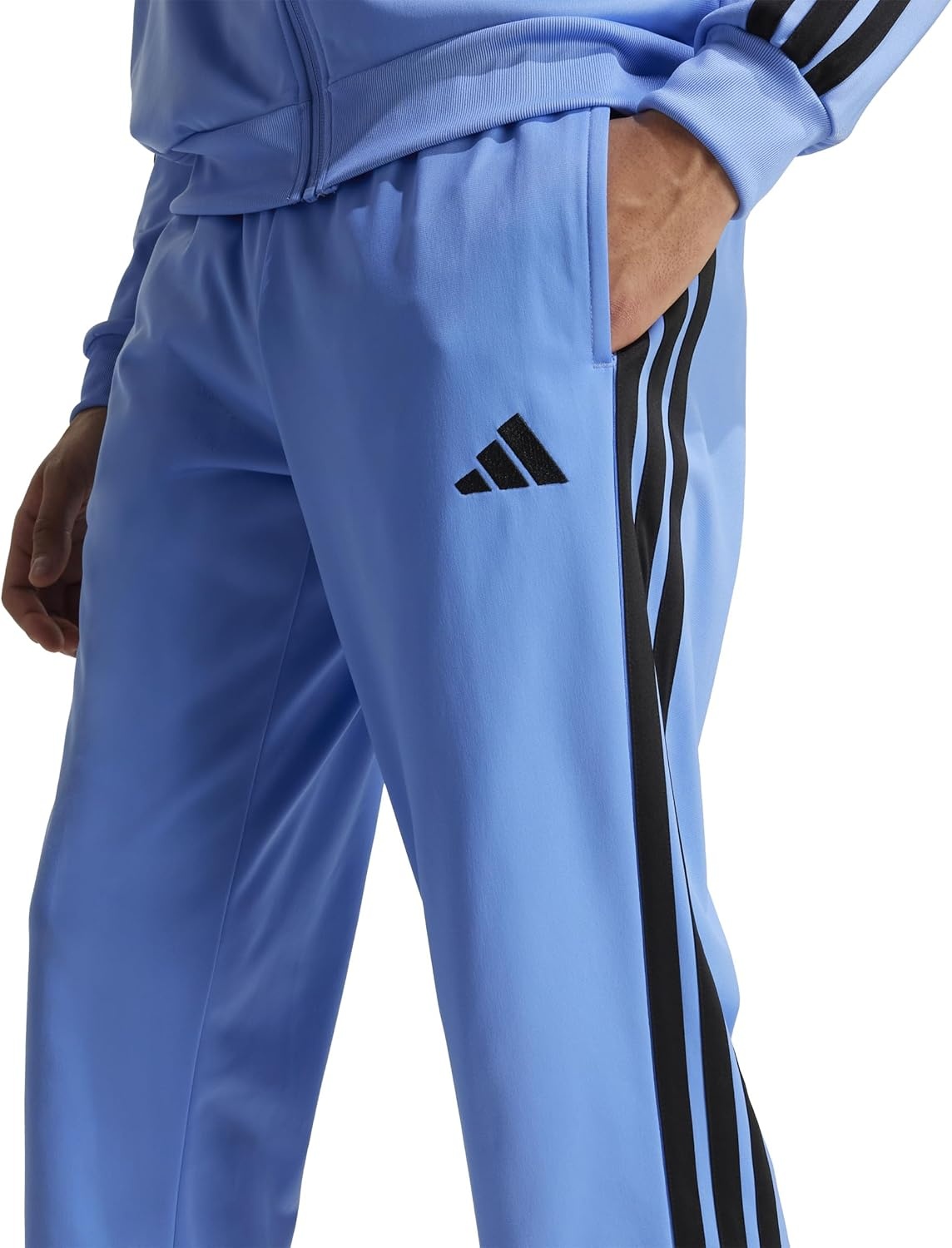 image:imageadidas Mens 3Stripes Tricot Open Hem Track PantsBlue Fusion