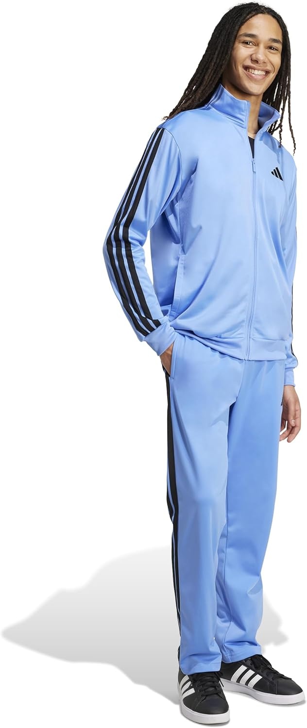 image:imageadidas Mens 3Stripes Tricot Open Hem Track PantsBlue Fusion