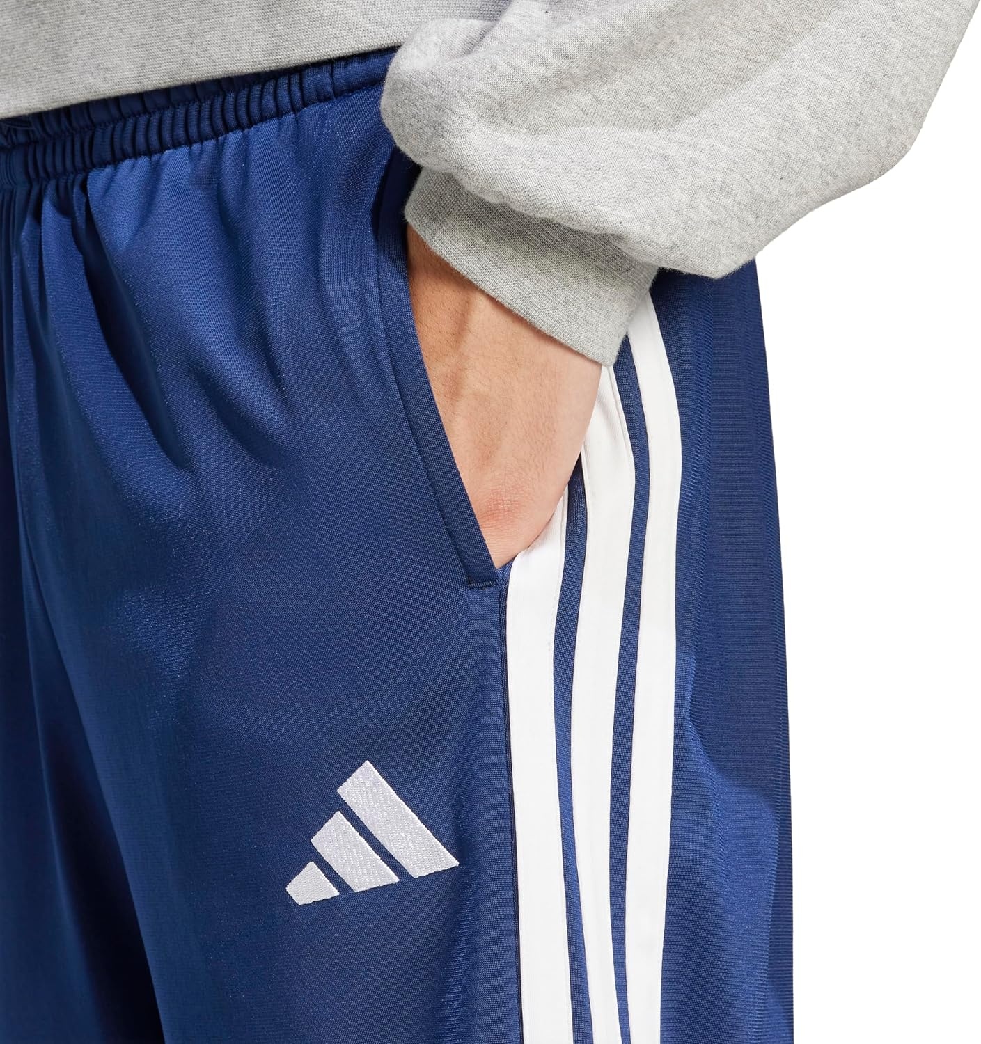 image:imageadidas Mens 3Stripes Tricot Open Hem Track PantsDark Blue