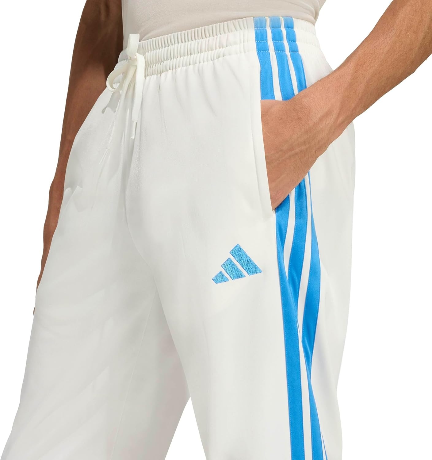 image:imageadidas Mens 3Stripes Tricot Open Hem Track PantsOffwhite