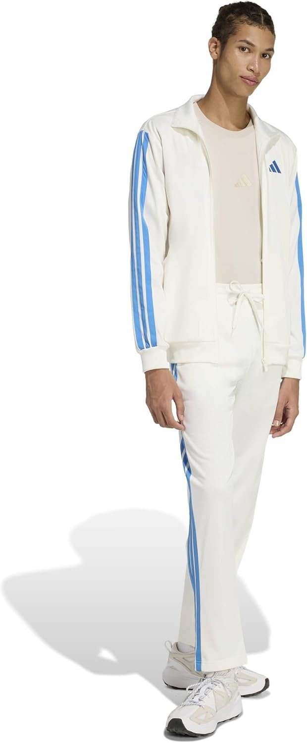 image:imageadidas Mens 3Stripes Tricot Open Hem Track PantsWhite Stripes