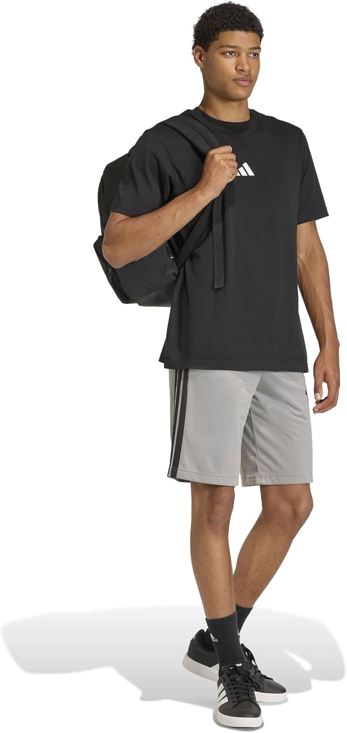 image:imageadidas Mens 3Stripes Tricot ShortsCh Solid Grey